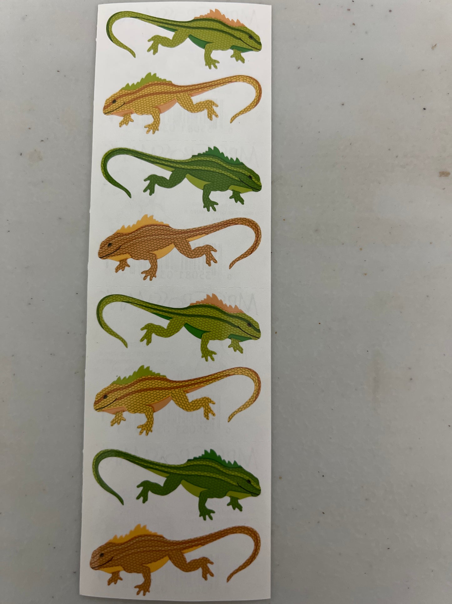 Mrs. Grossman’s Stickers Reptiles Lizards New