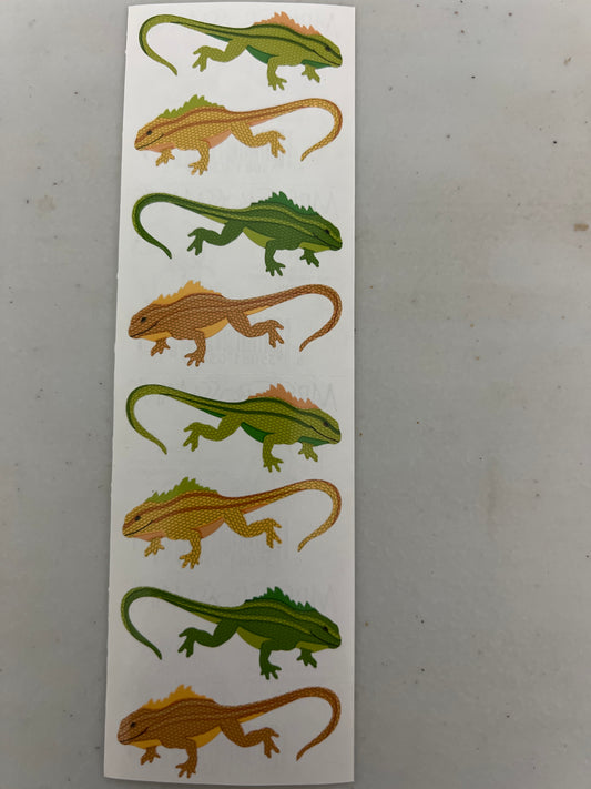 Mrs. Grossman’s Stickers Reptiles Lizards New