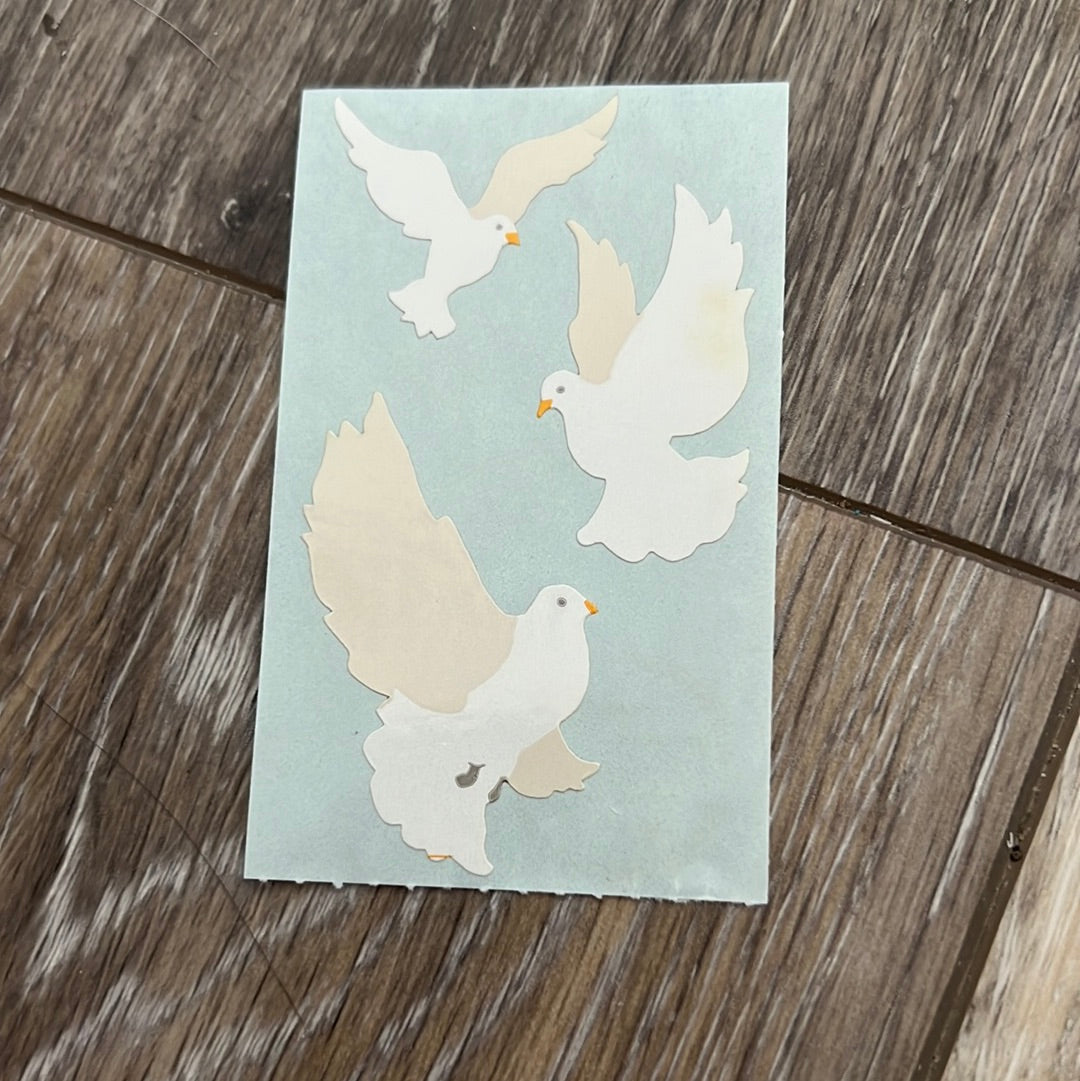 Mrs. Grossman’s Stickers Birds Doves 1/2 Sheet