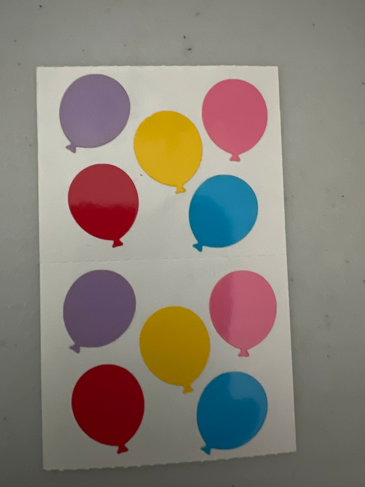 Mrs. Grossman’s Stickers Birthday Balloons 1/2 Sheet New