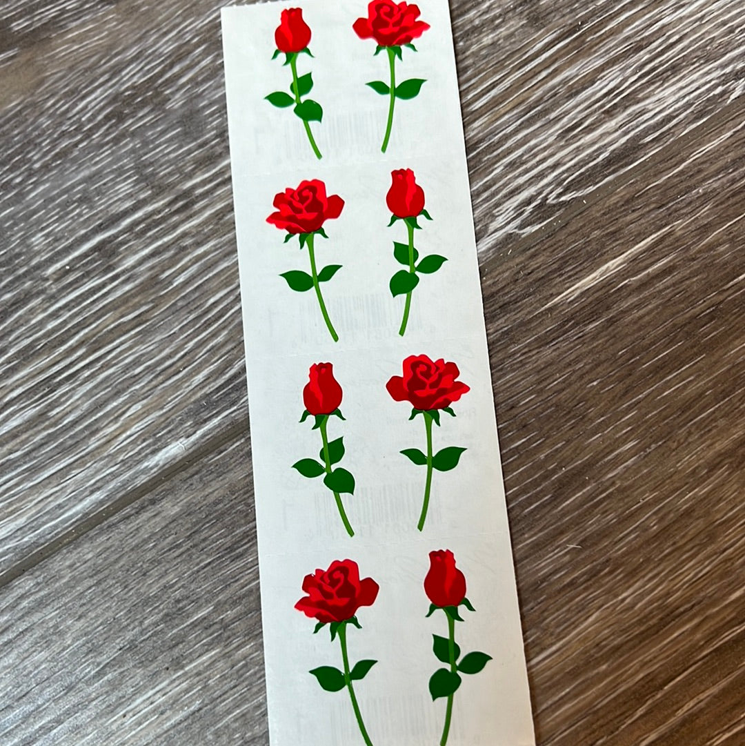 Mrs. Grossman’s Stickers Flowers Red Roses