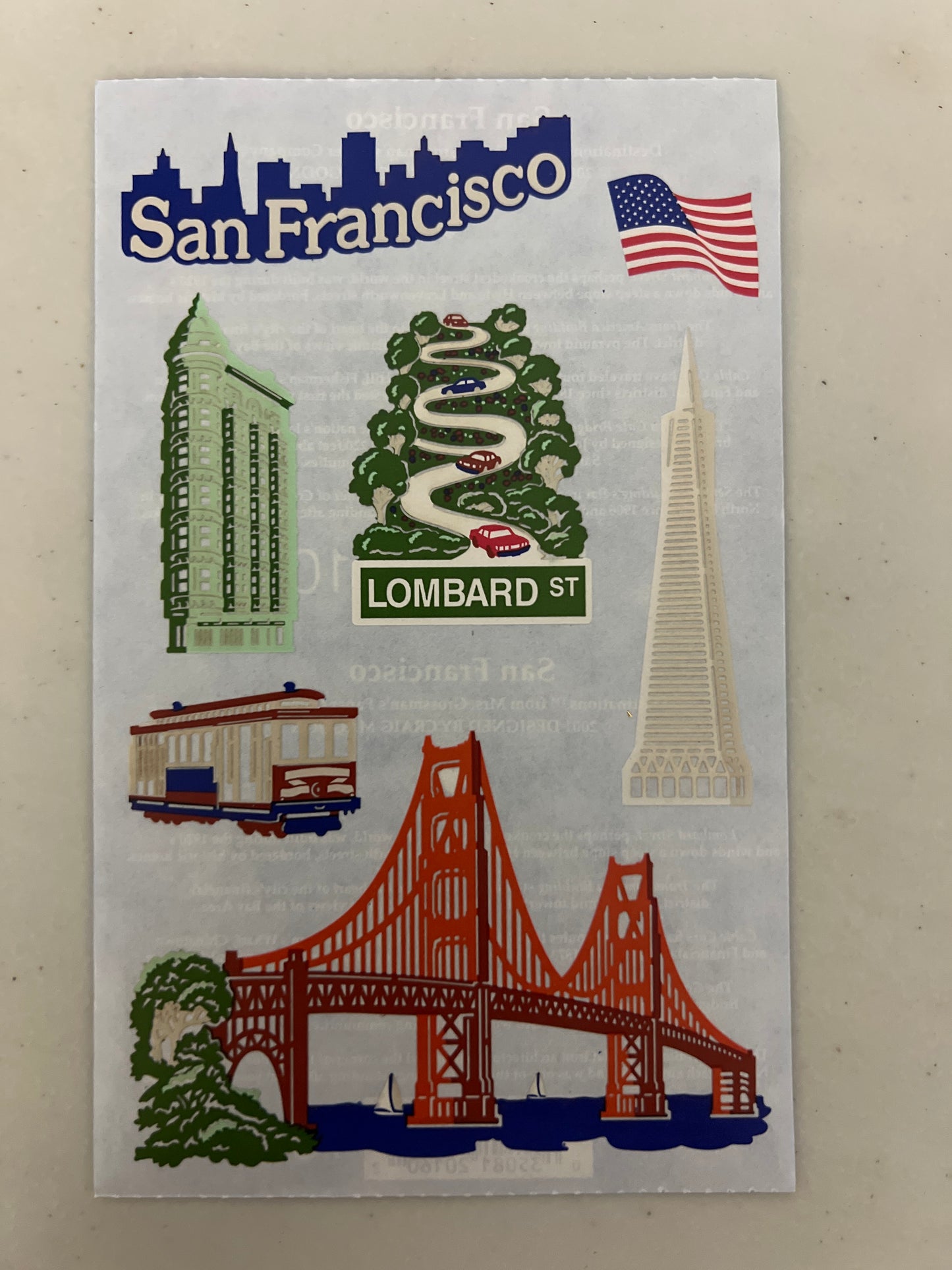 Mrs. Grossman’s Large Stickers Travel San Francisco New