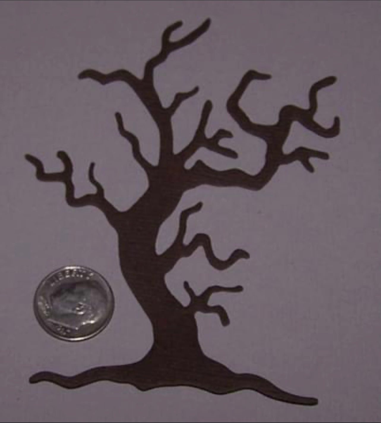 2 Bare Trees Die Cuts Halloween Winter