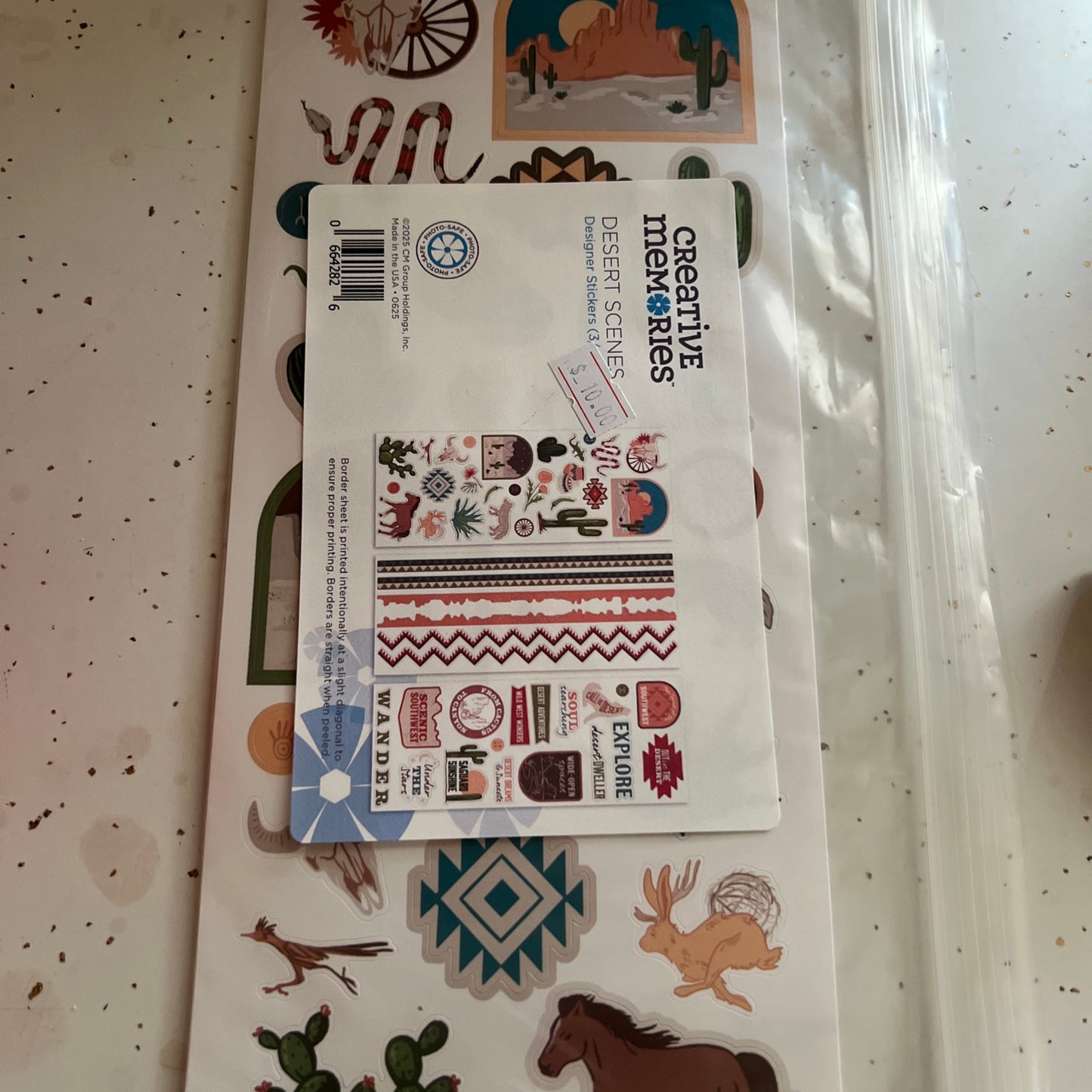 Creative Memories Desert Scenes Stickers New