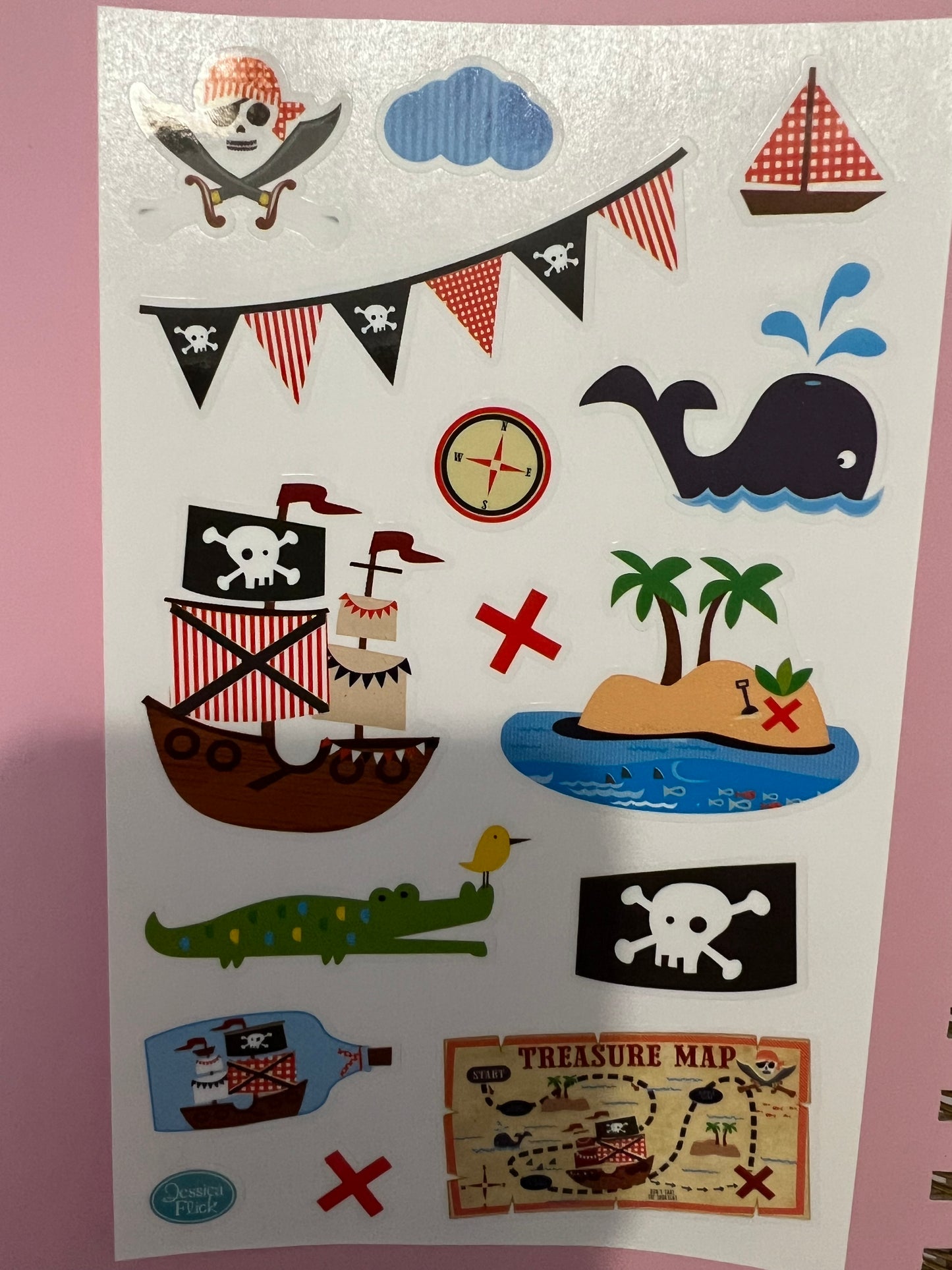 Mrs. Grossman’s Large Stickers Ahoy Pirates New
