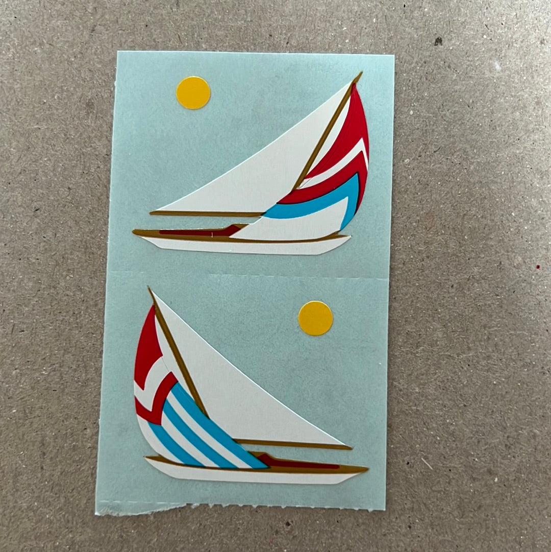 Mrs. Grossman’s Stickers Vehicles Sailboat 1/2 Sheet