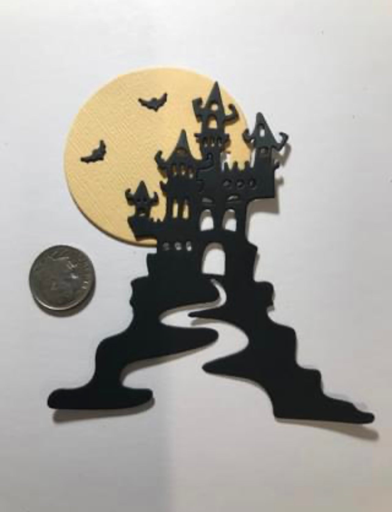 2 Castles no bats Die Cuts Halloween