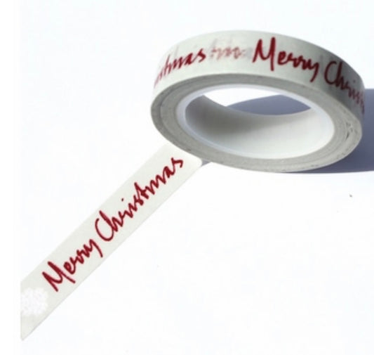 Merry Christmas Washi Tape Embellishments