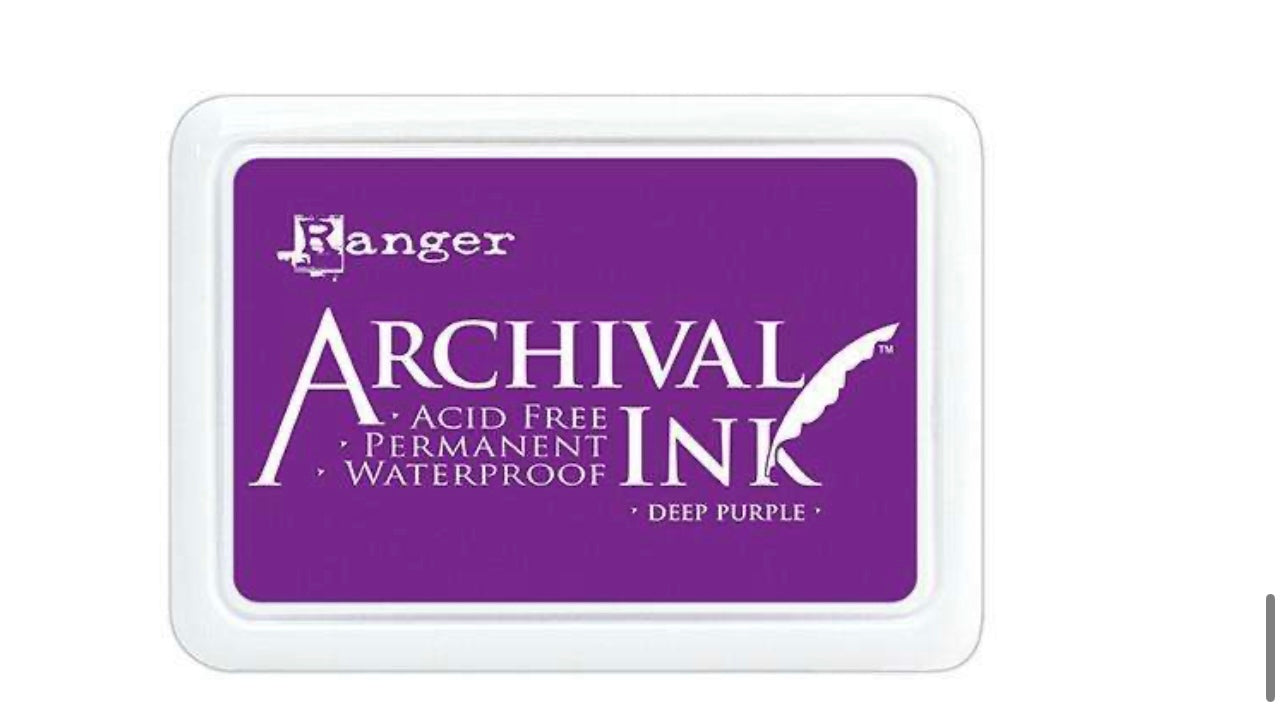 Archival Ink Pads Deep Purple cardmaking