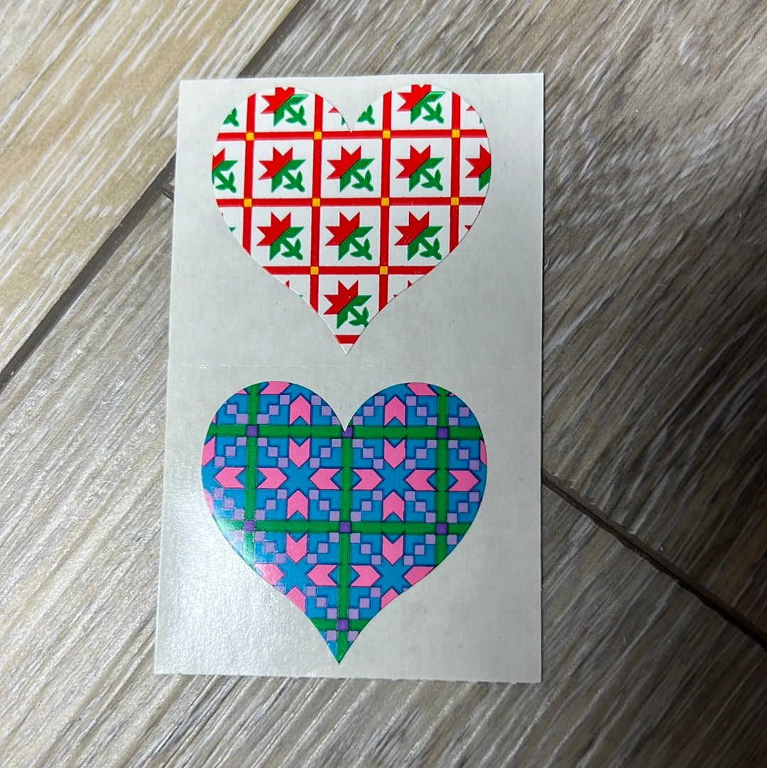 Mrs. Grossman’s Stickers Hearts Quilted 1/2 Sheet Valentine’s