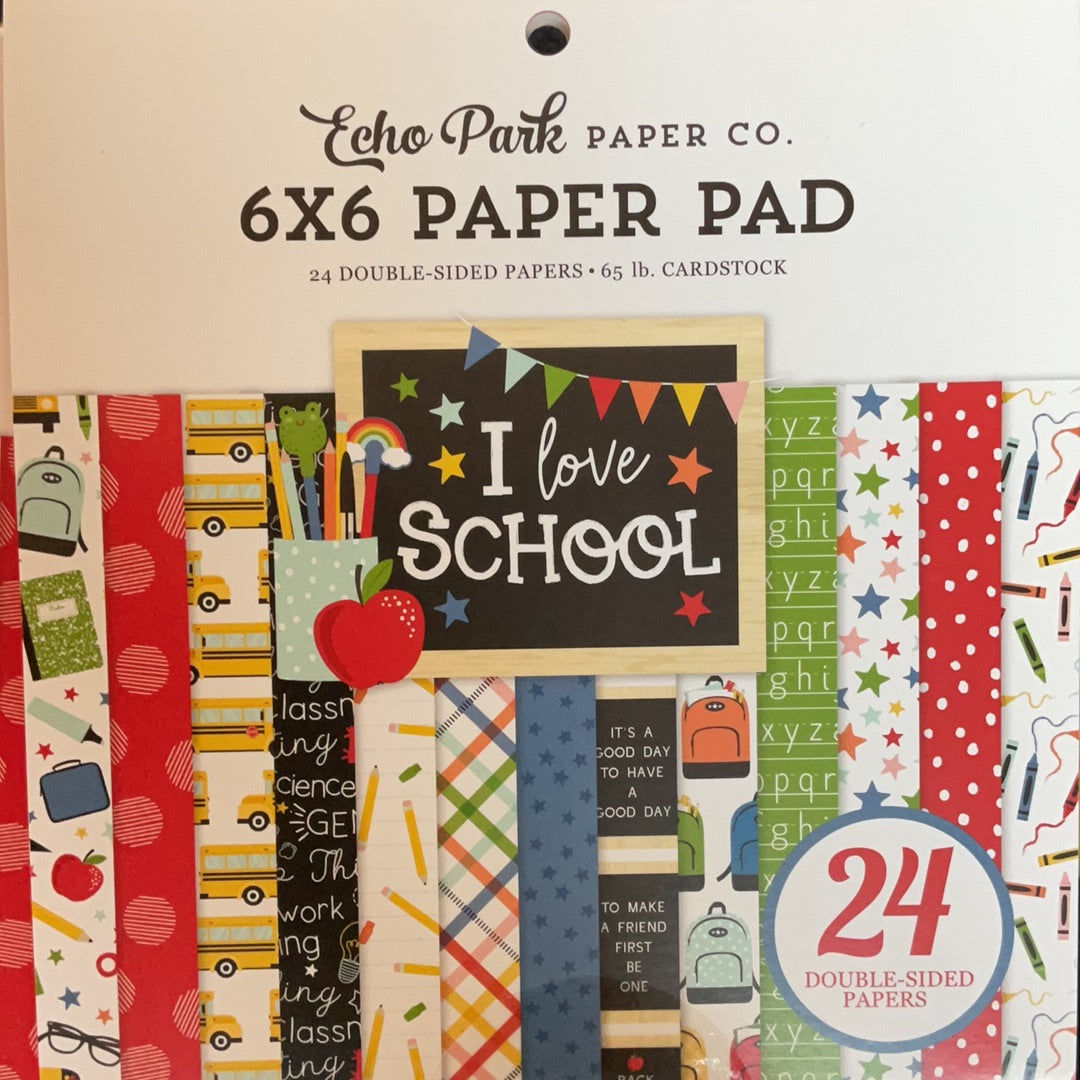 Echo Park I Love School 6x6 Paper Pack SCH243023