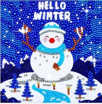 Diamond Painting Kits Hello Winter Snowman Winter Easy