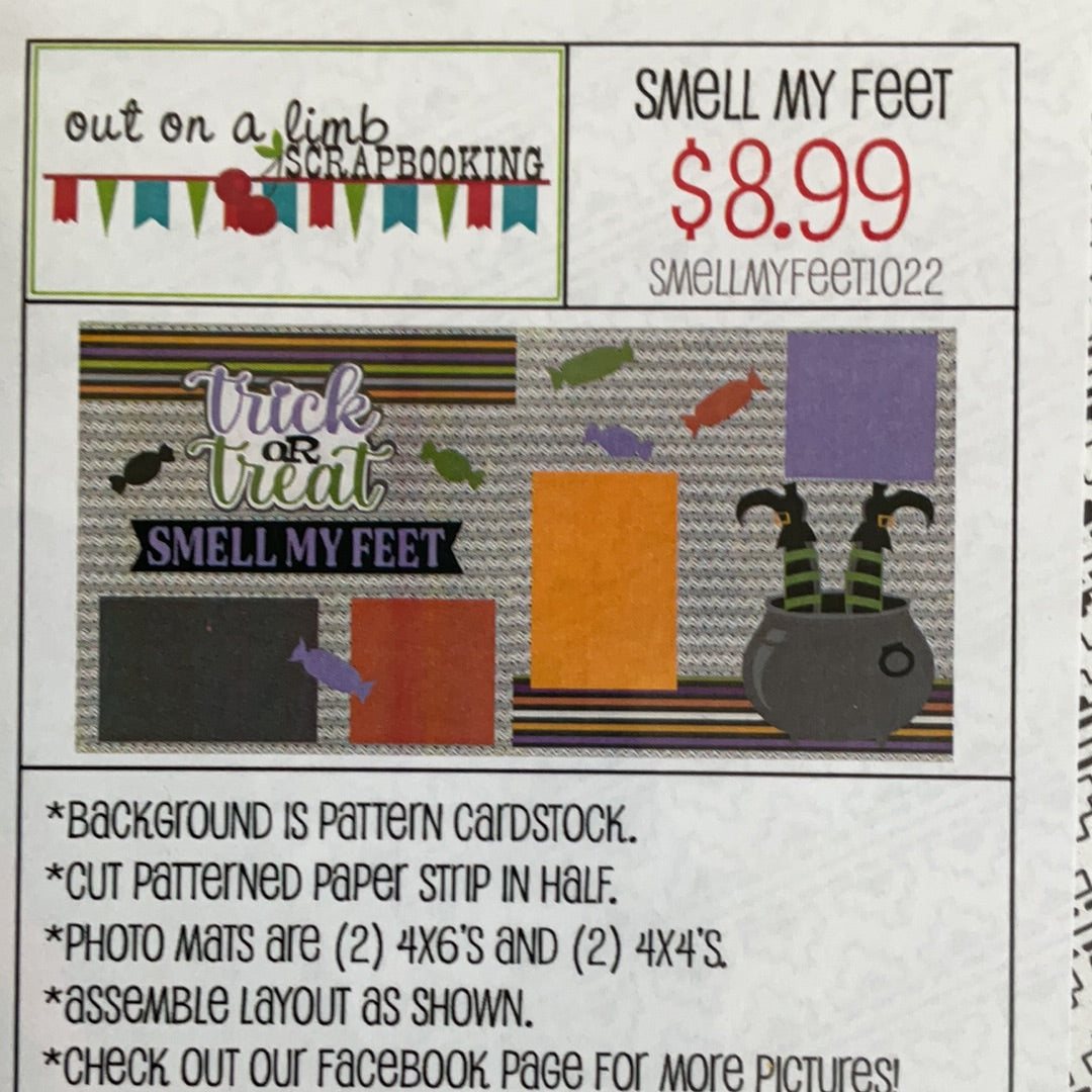 Out on a Limb Scrapbook Kit Smell My Feet Halloween