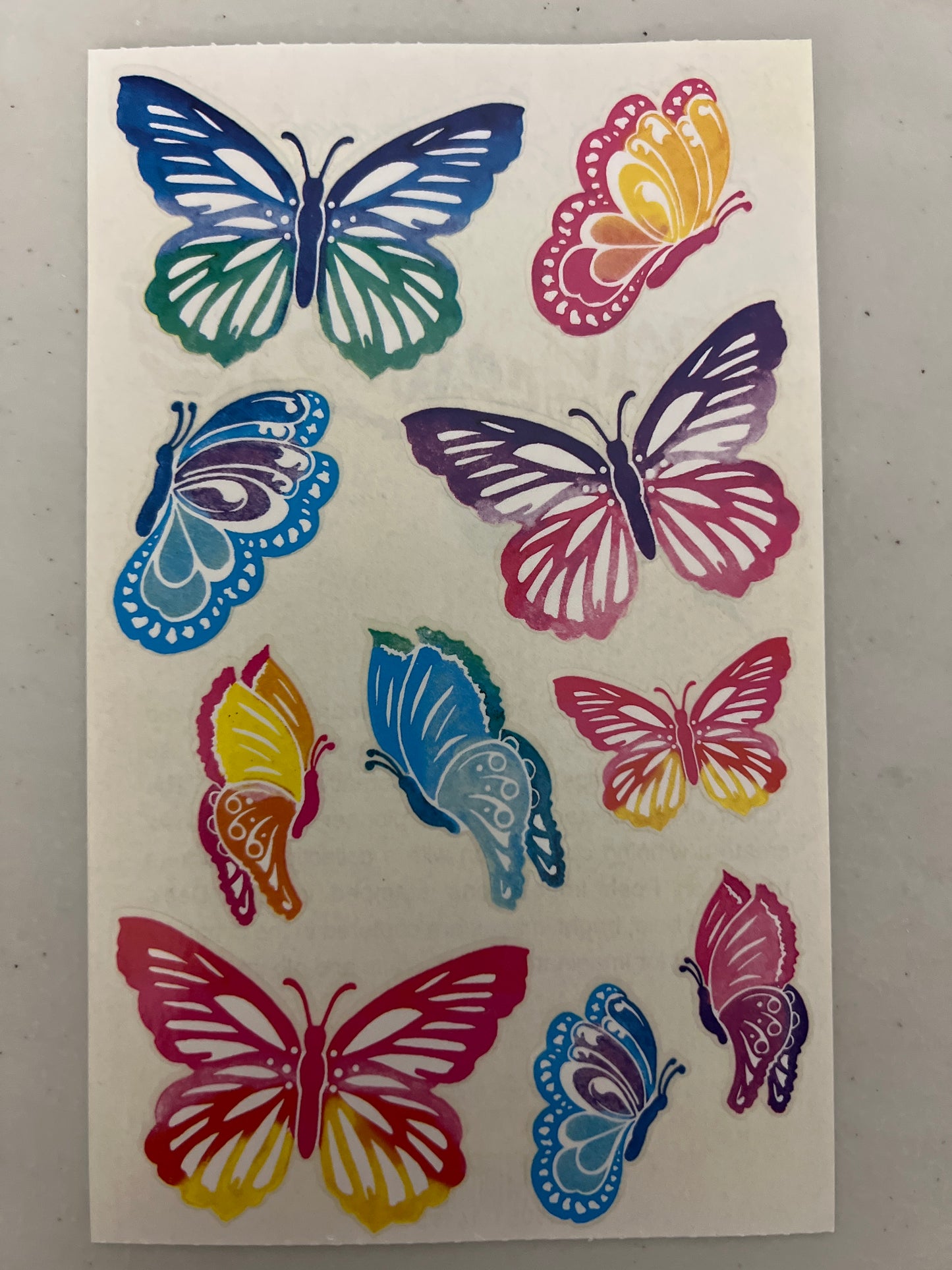 Mrs. Grossman’s Large Stickers Posh Butterflies New