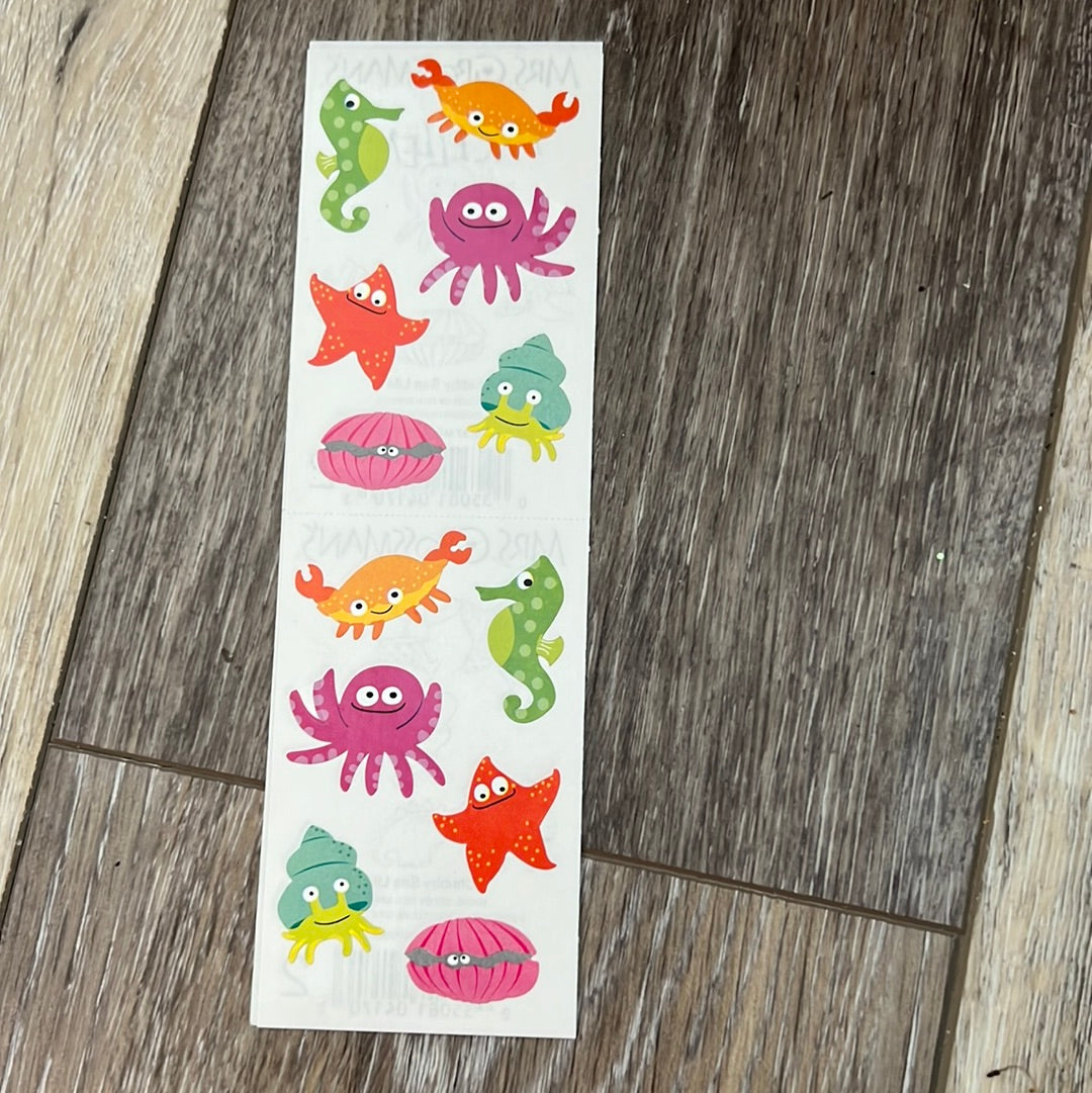 Mrs. Grossman’s Stickers Sea Animals Chubby Sea Life