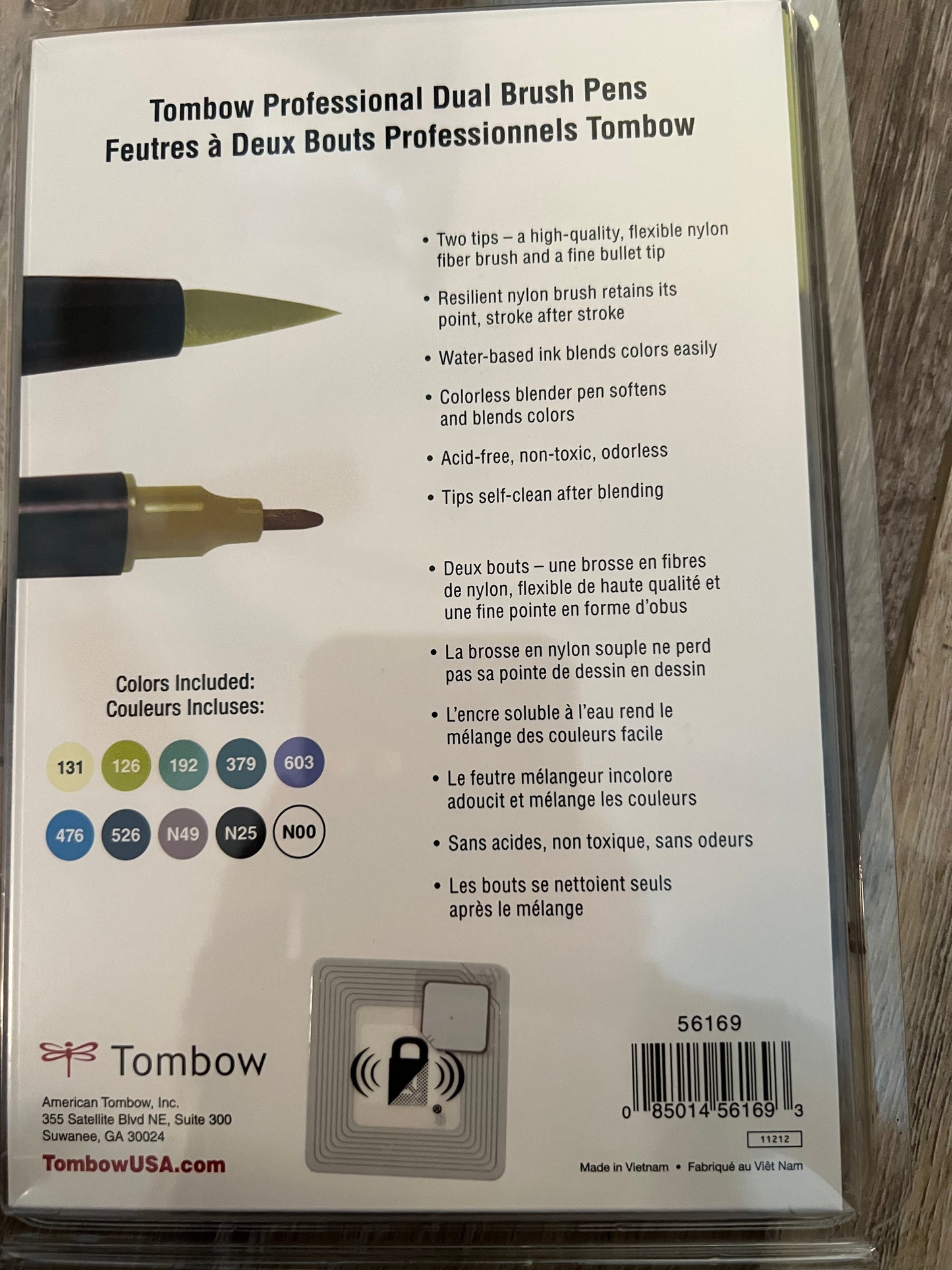 Tombow Dual Brush Markers Landscape Pallette Version 2 Set of 10