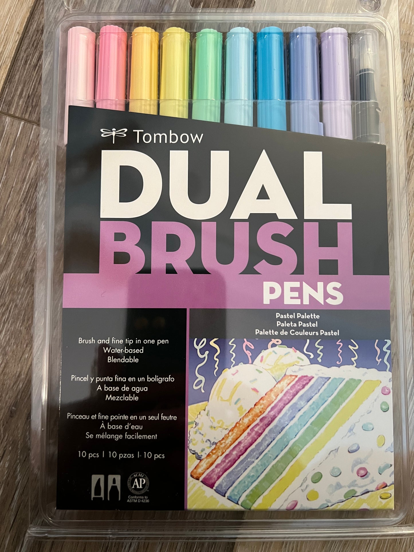 Tombow Dual Brush Markers Pastel Pallette Set of 10