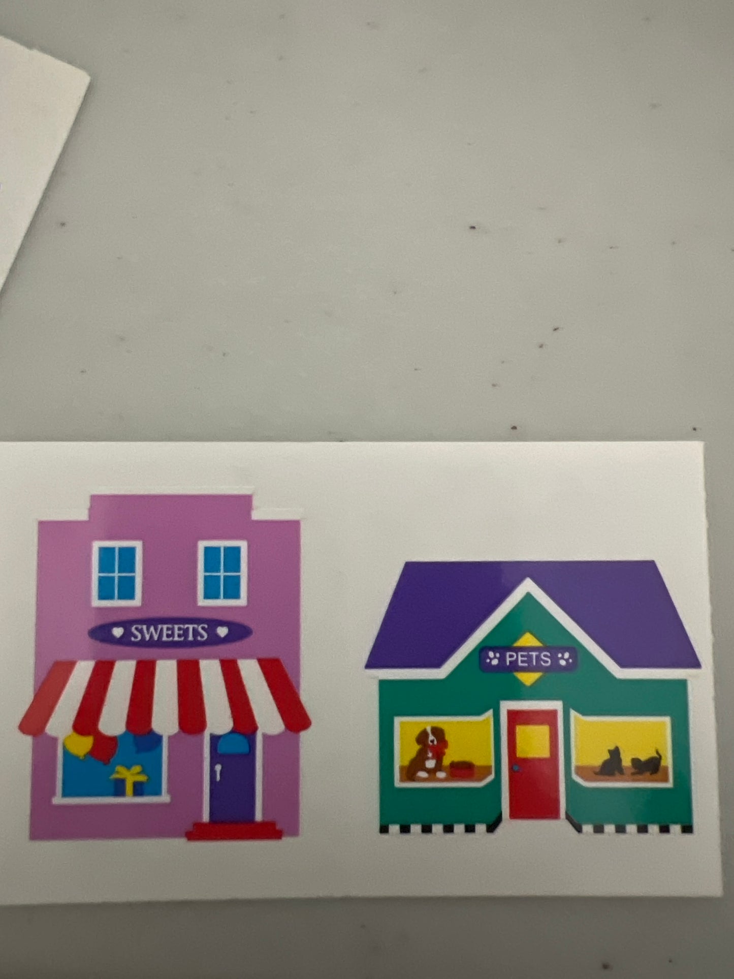 Mrs. Grossman’s Stickers Christmas Florist/Toy Stores 1/2 Sheet