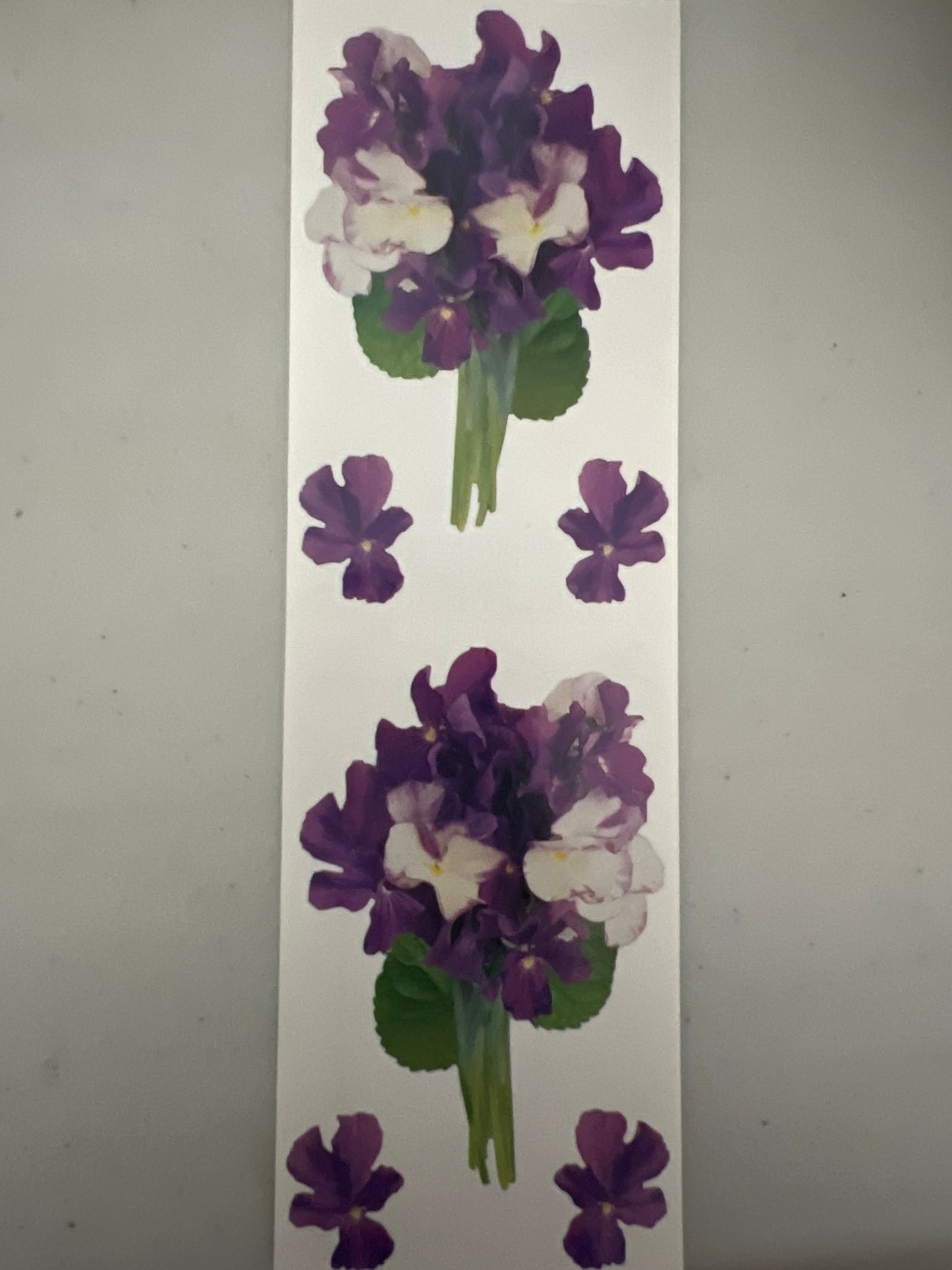 Mrs. Grossman’s Stickers Violets Flower New