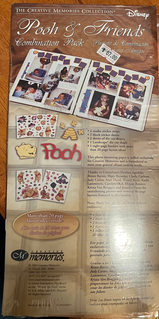 Creative Memories Pooh & Friends Combo Pack