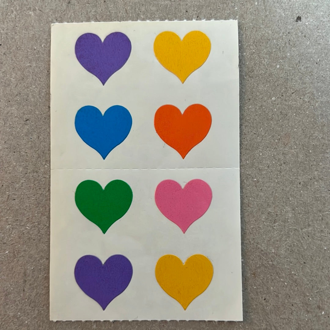 Mrs. Grossman’s Stickers Rainbow Hearts 1/2 Sheet Valentine’s