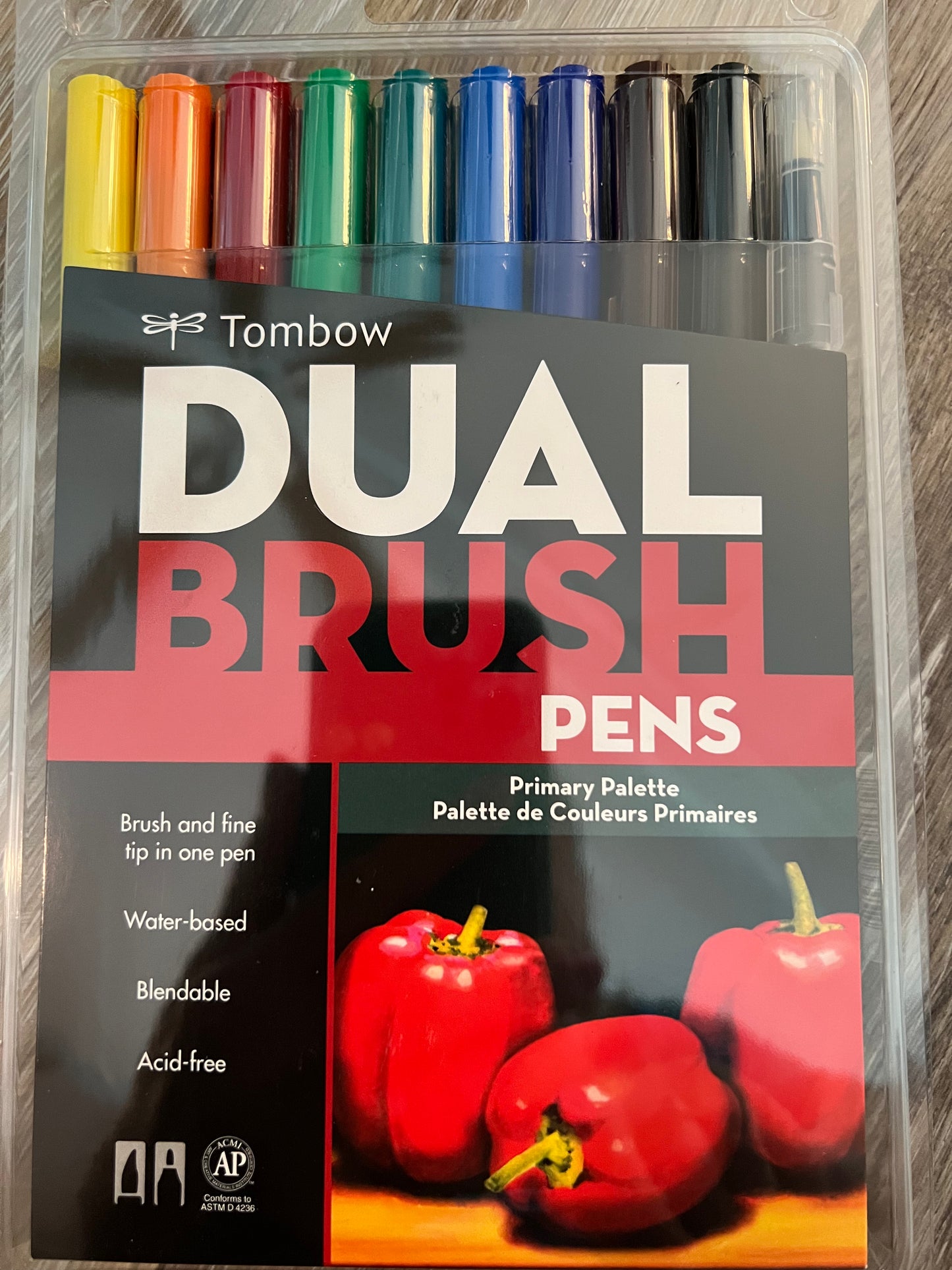 Tombow Dual Brush Markers Primary Pallette Set of 10
