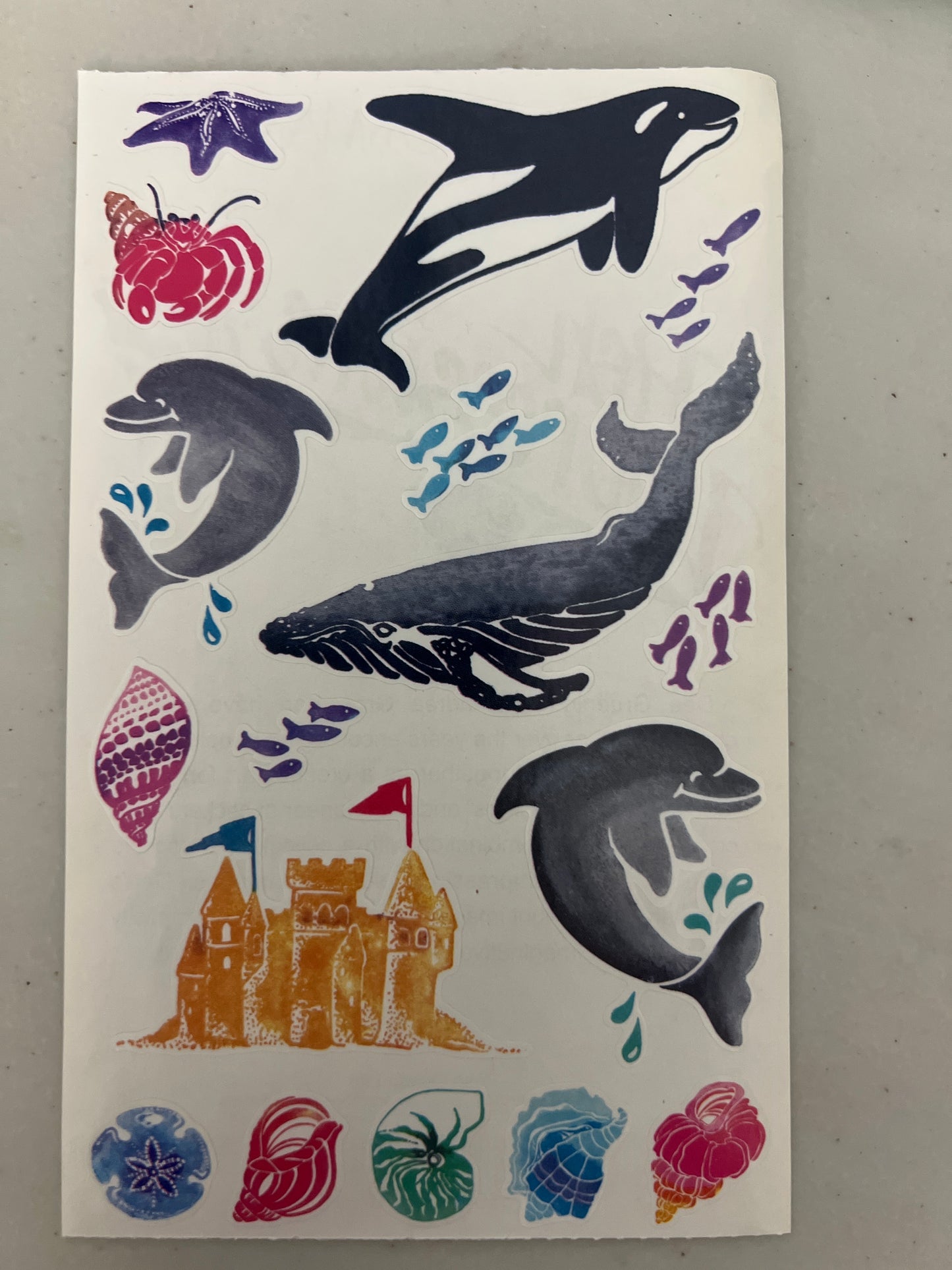 Mrs. Grossman’s Large Stickers Posh Ocean Life New