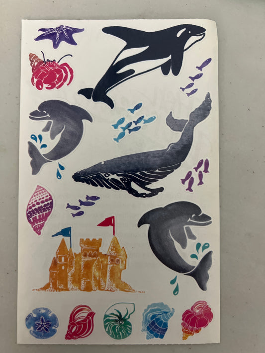 Mrs. Grossman’s Large Stickers Posh Ocean Life New