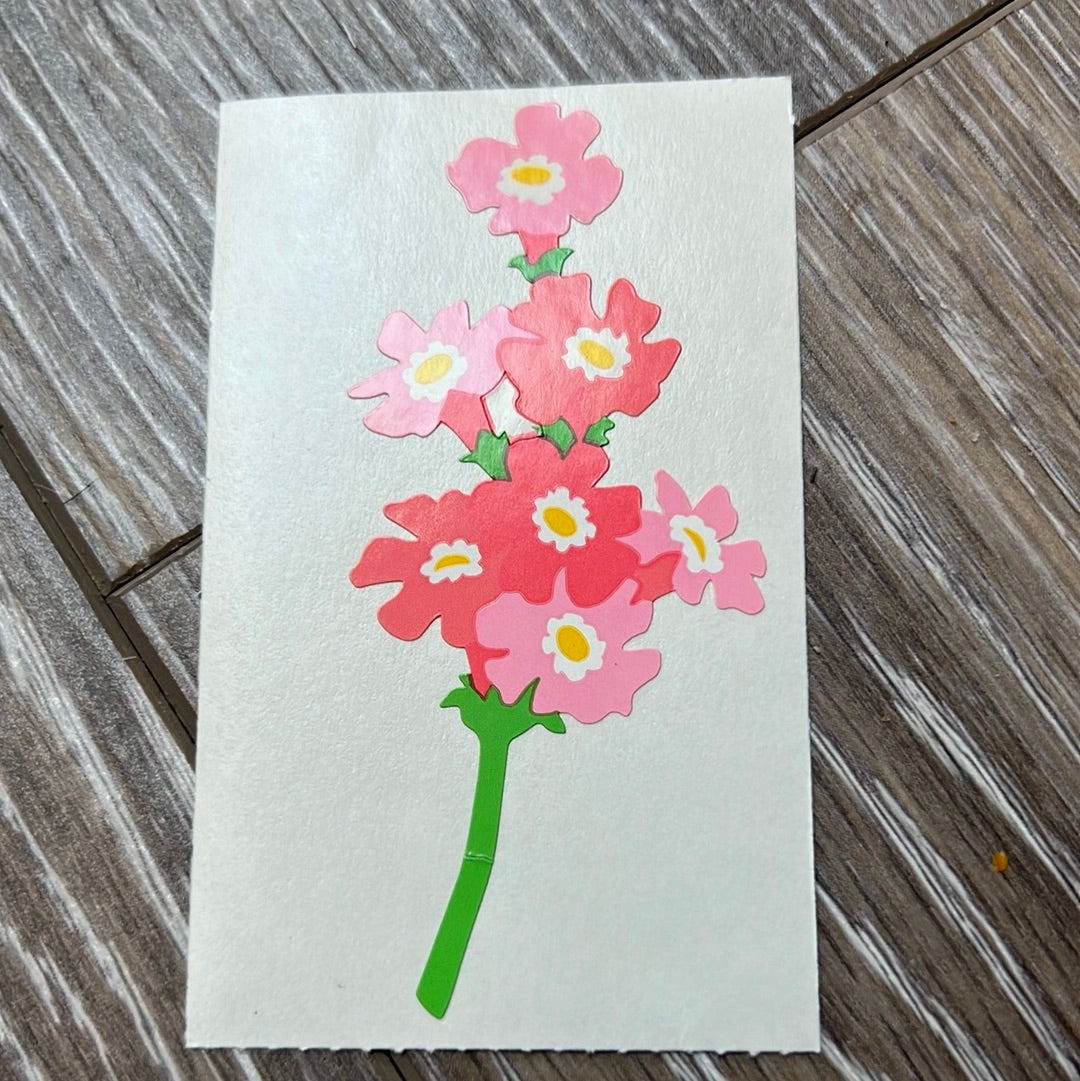 Mrs. Grossman’s Stickers Flowers Pink 1/2 Sheet