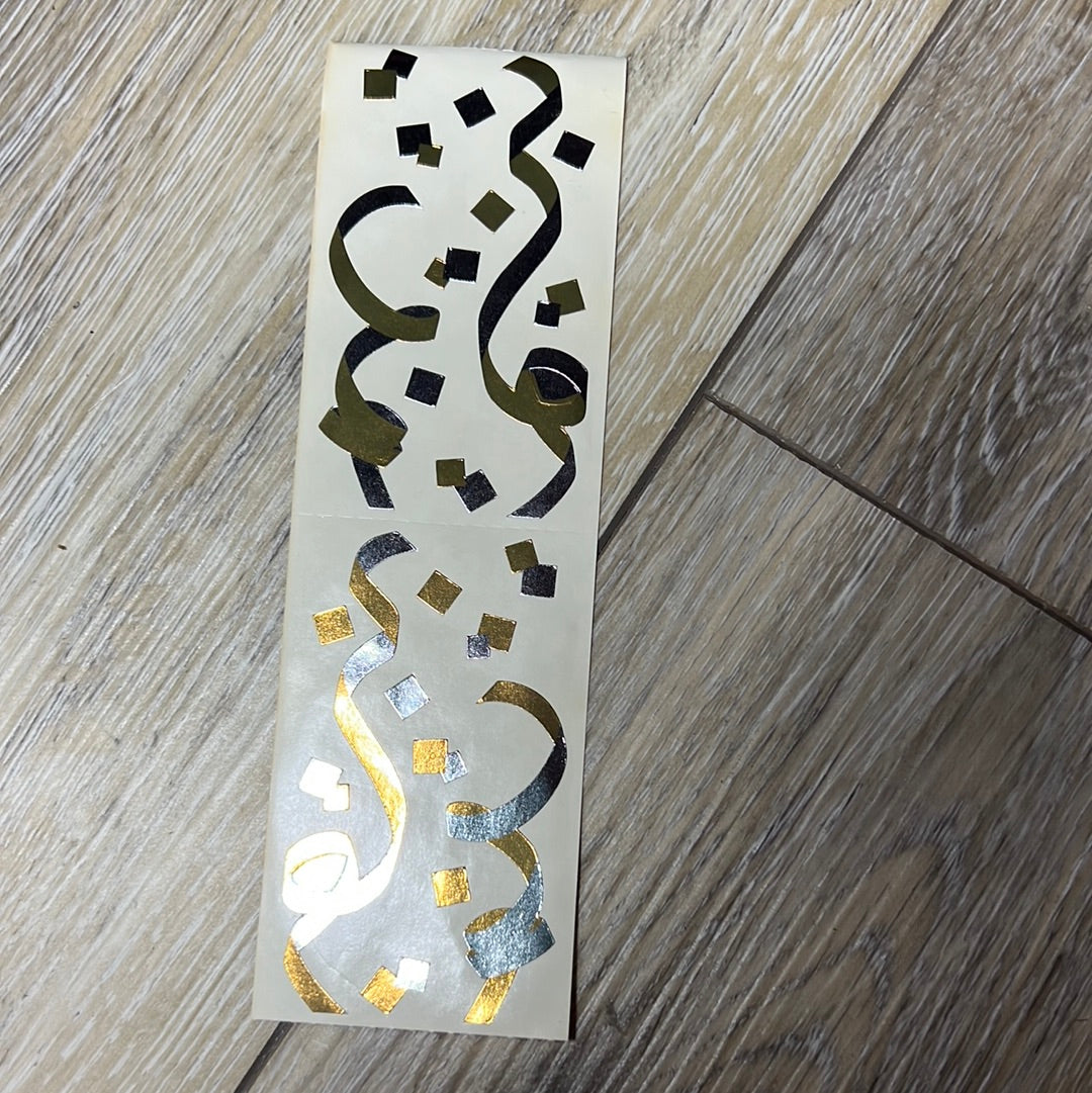Mrs. Grossman’s Stickers Wedding Silver/Gold Confetti