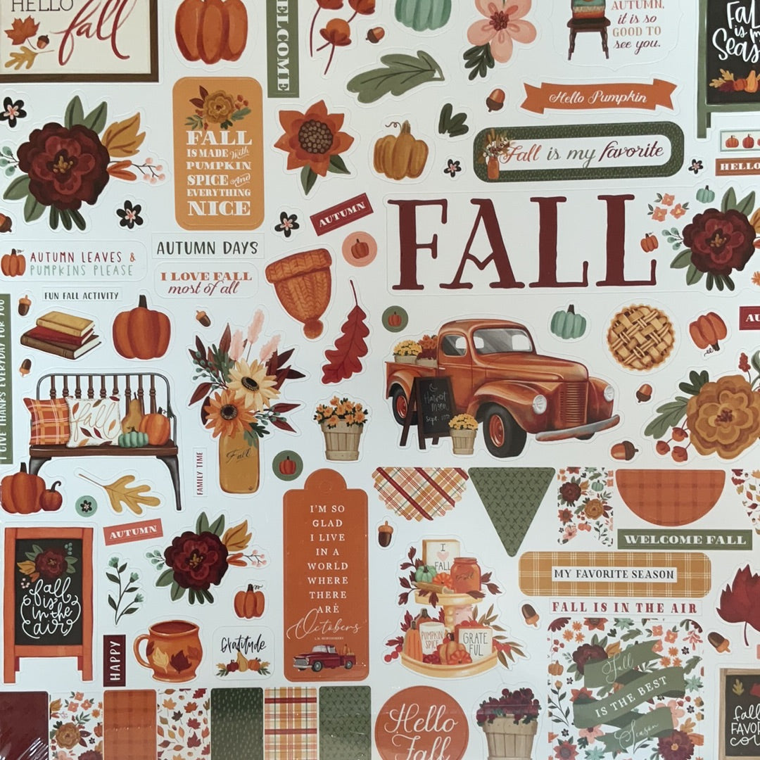Echo Park Element Stickers Welcome Fall CBWF154014