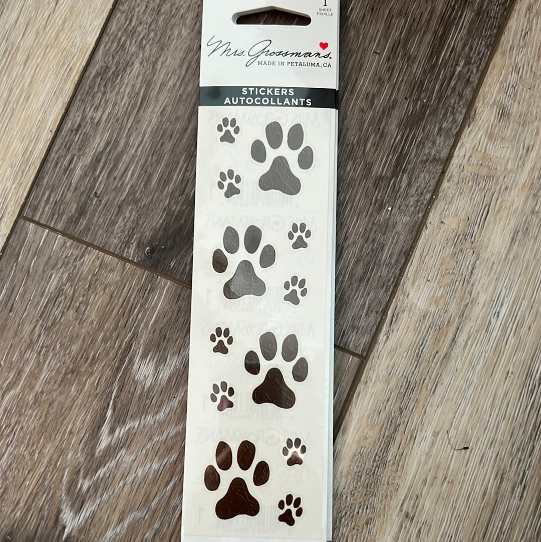 Mrs. Grossman’s Stickers Pets Dog Paws