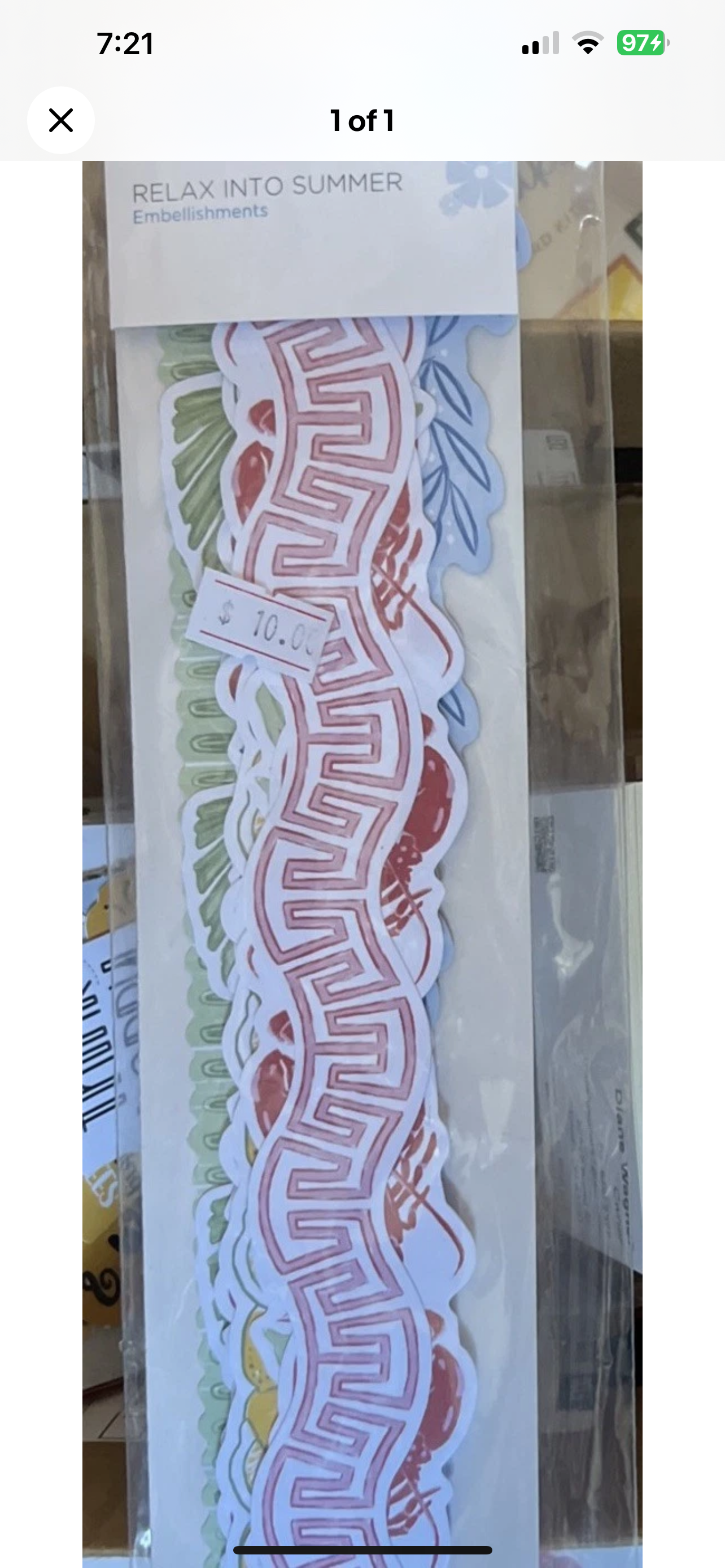 Creative Memories Relax into Summer Embellishments New