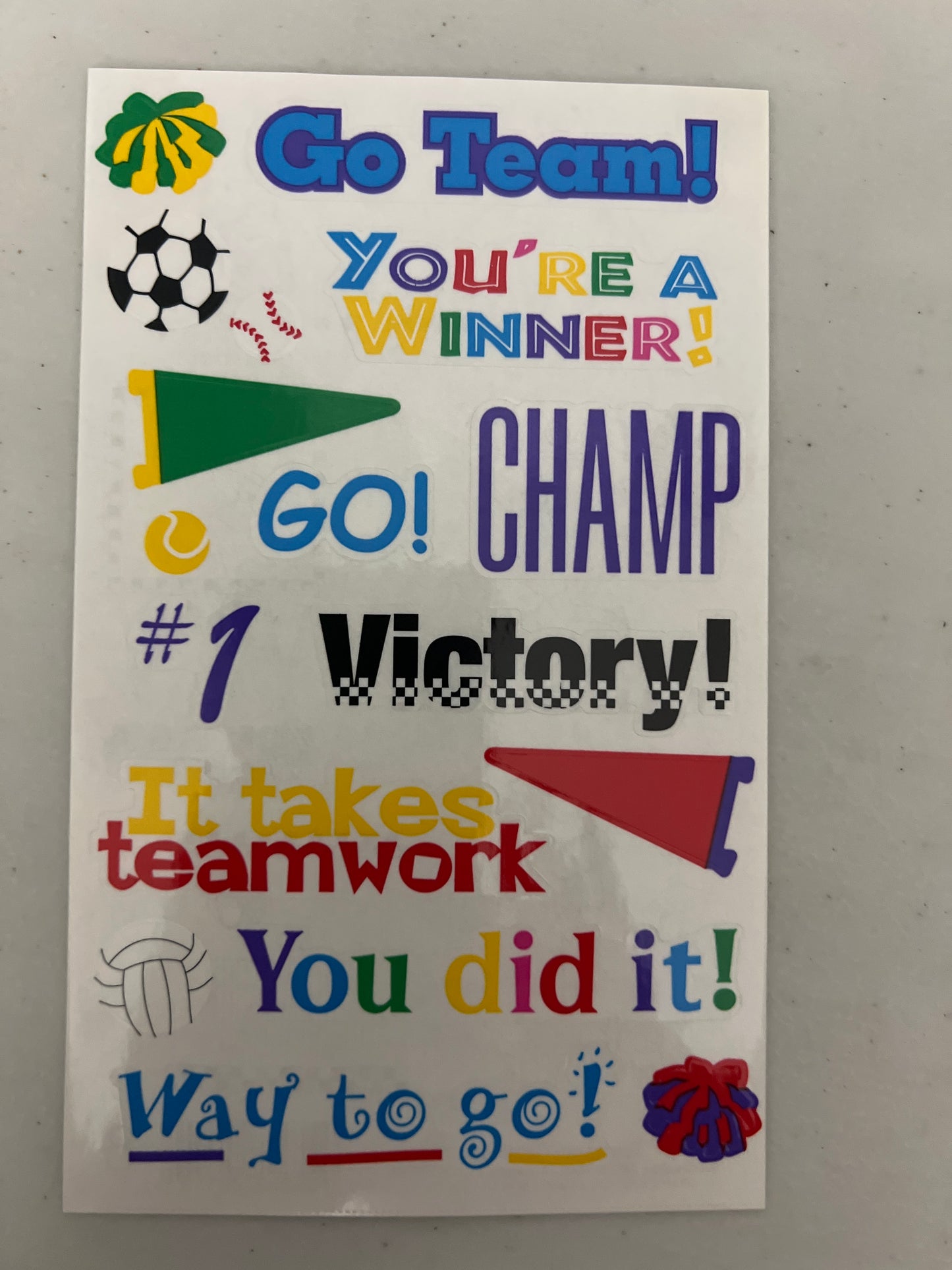 Mrs. Grossman’s Large Stickers Teamwork Captions New