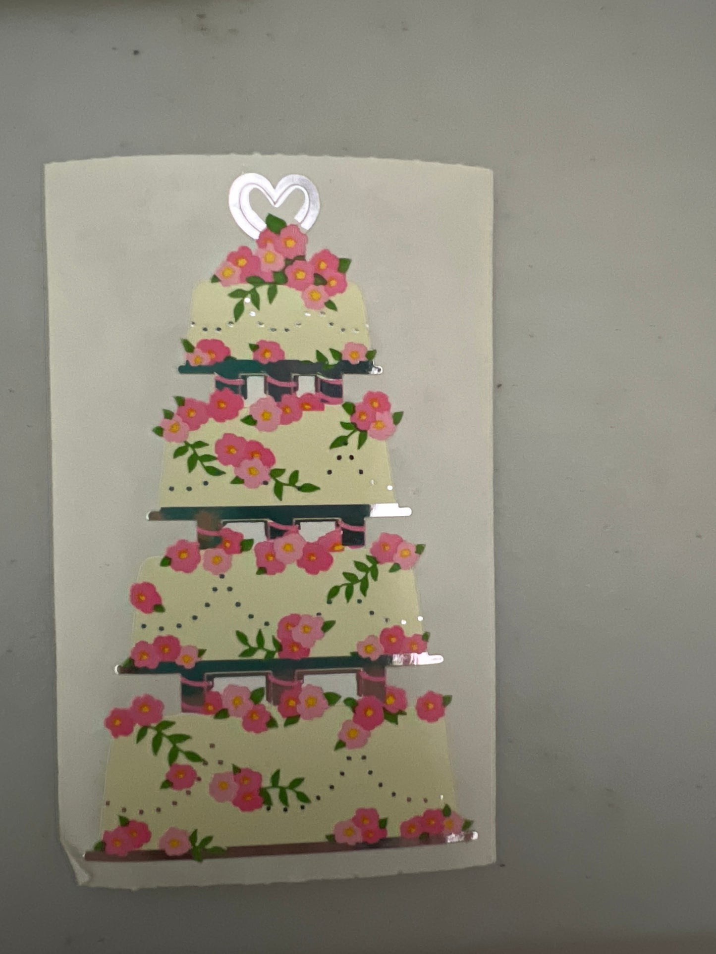 Mrs. Grossman’s Stickers Wedding Cake 1/2 Sheet New