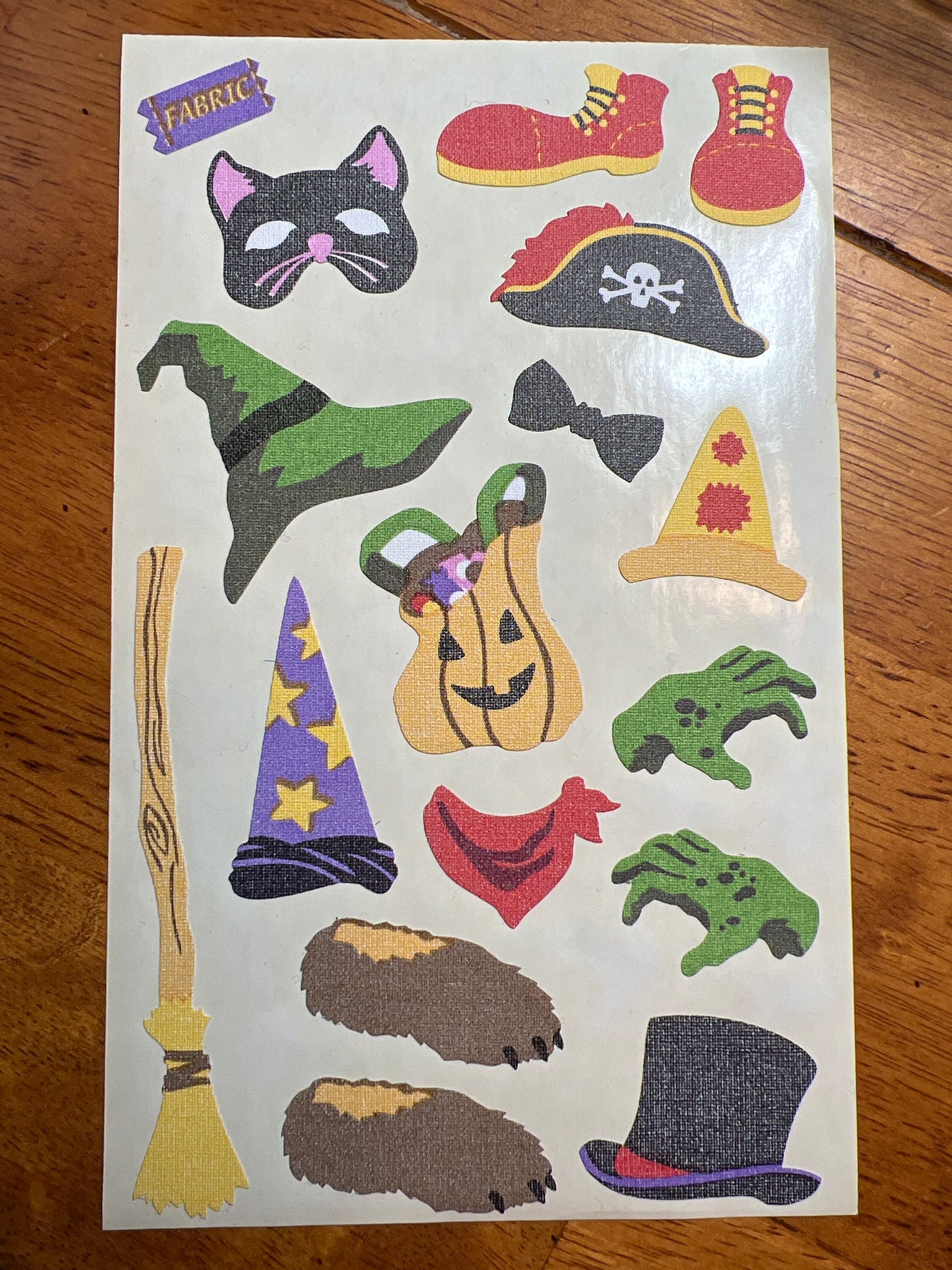 Mrs. Grossman’s Large Stickers Fabric Costumes Halloween New