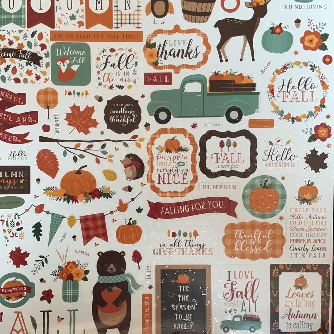 Echo Park Element Stickers Happy Fall HAP219014