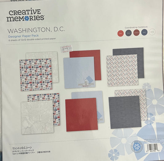Creative Memories Washington DC Paper Pack