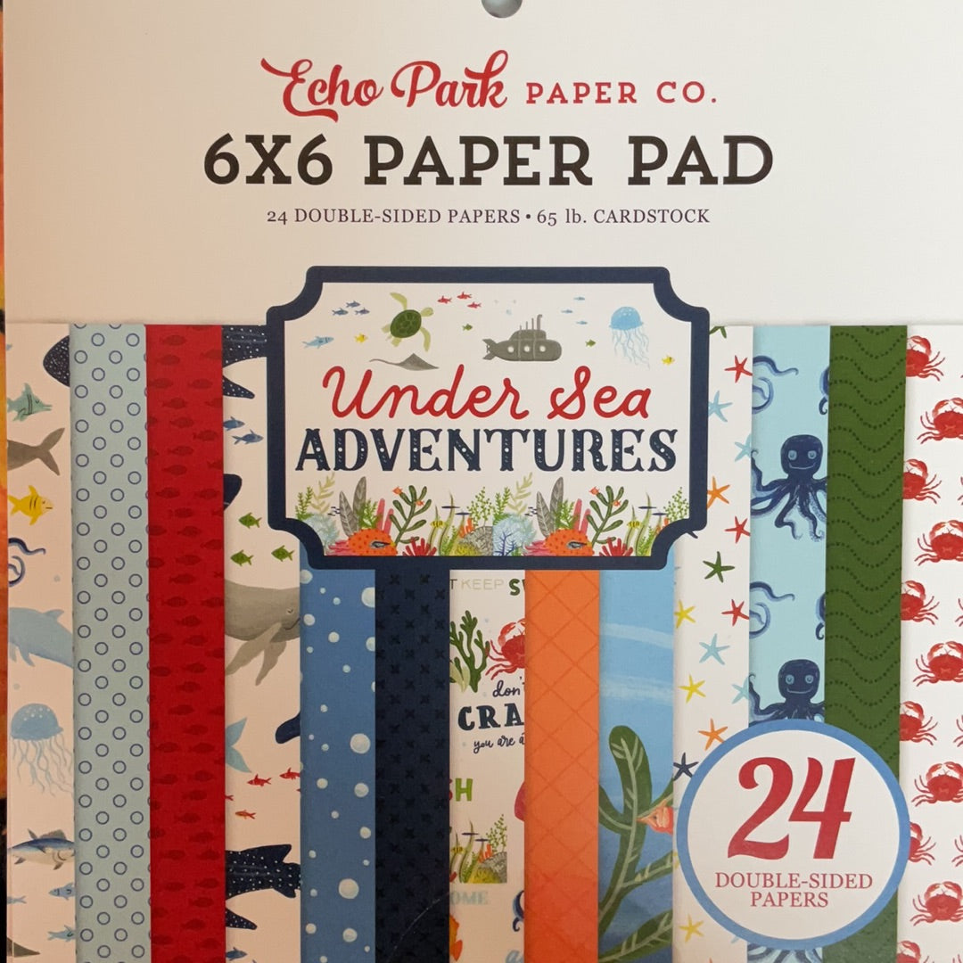 Echo Park UnderSea Adventures 6x6 Paper Pack USA245023