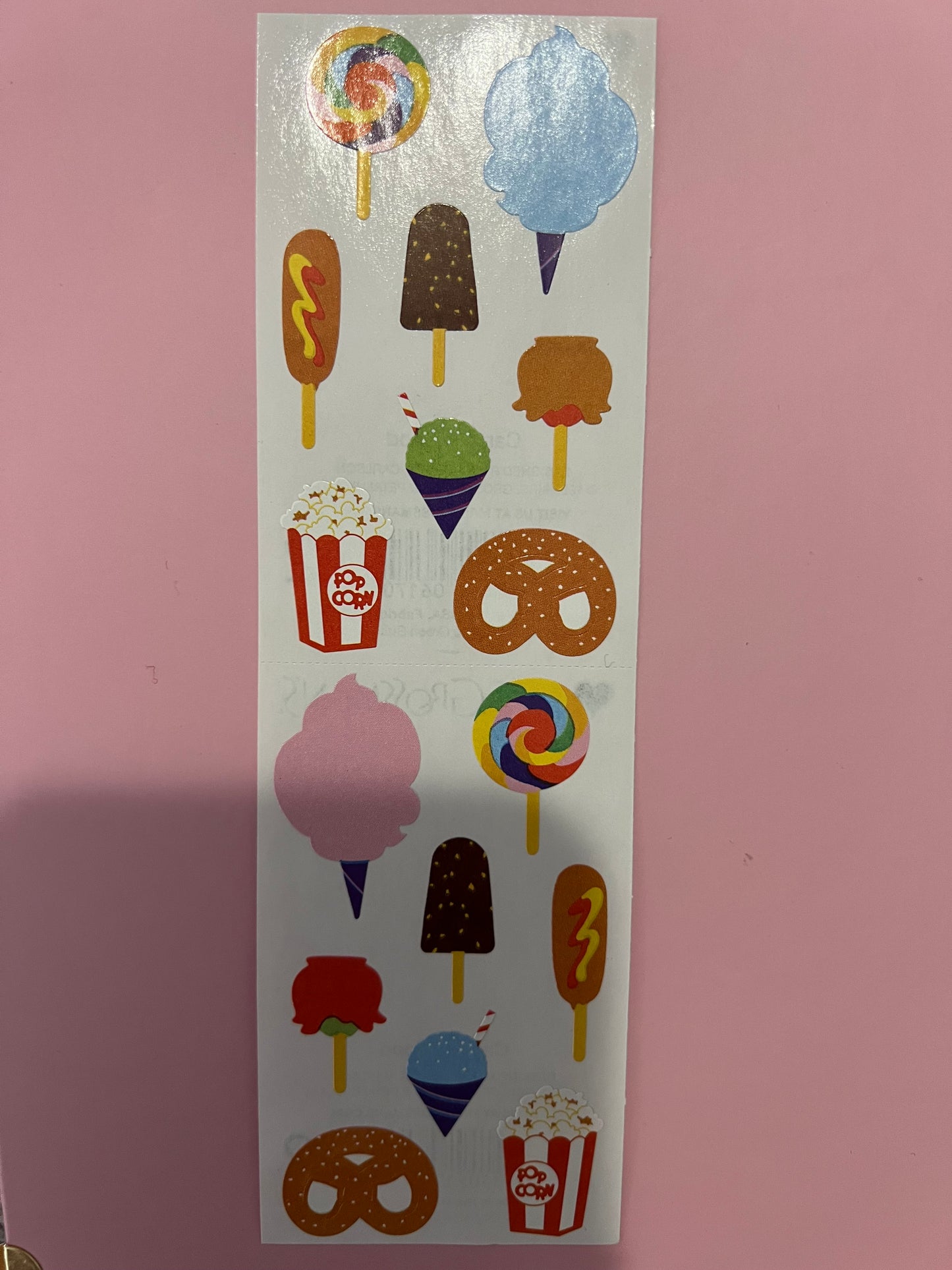 Mrs. Grossman’s Stickers Carnival Food New