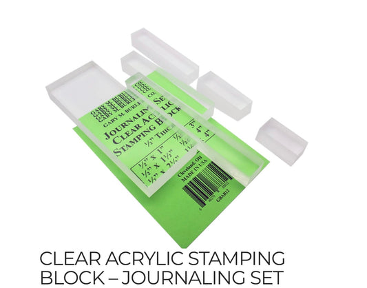Clear Acrylic Stamp Block Journal Set