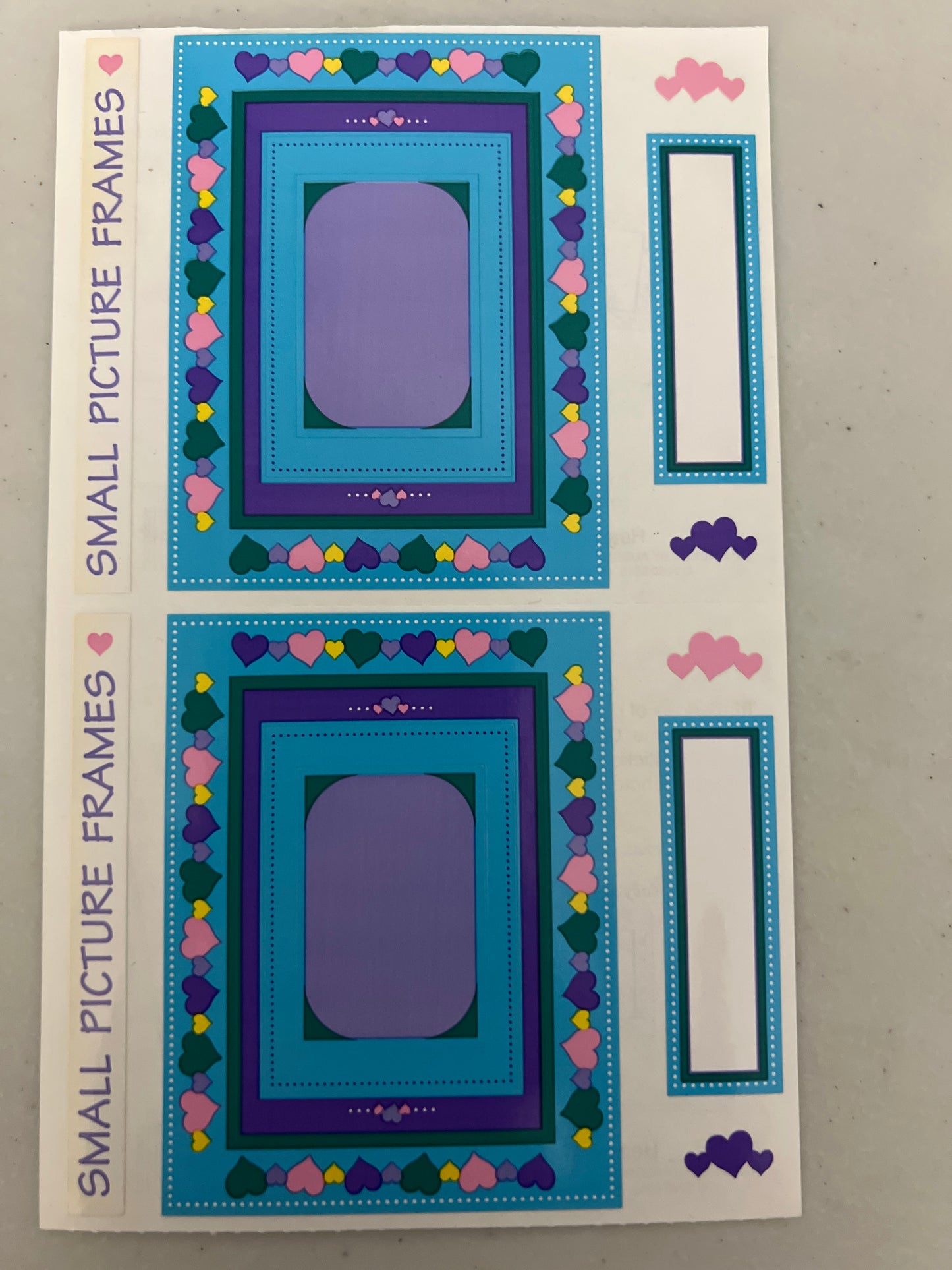 Mrs. Grossman’s Large Stickers Hearts Small Frame New