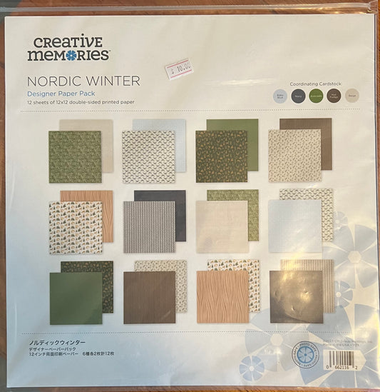 Creative Memories Nordic Winter Paper Pack