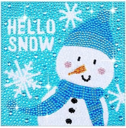 Diamond Painting Kits Hello Snow Snowman Winter Easy