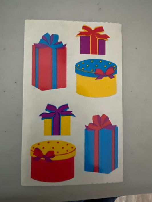 Mrs. Grossman’s Stickers Birthday Presents 1/2 Sheets New