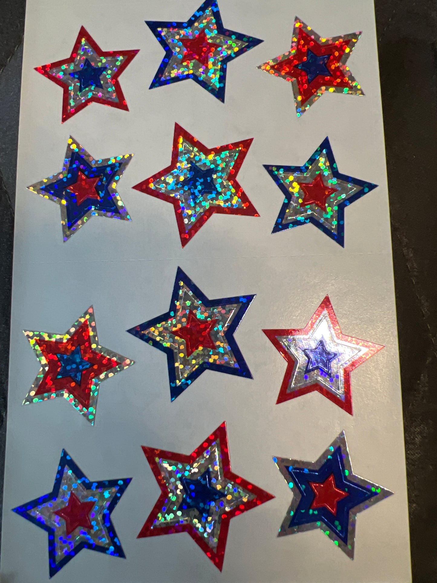 Mrs. Grossman’s Large Stickers Sparkle Great American Stars New