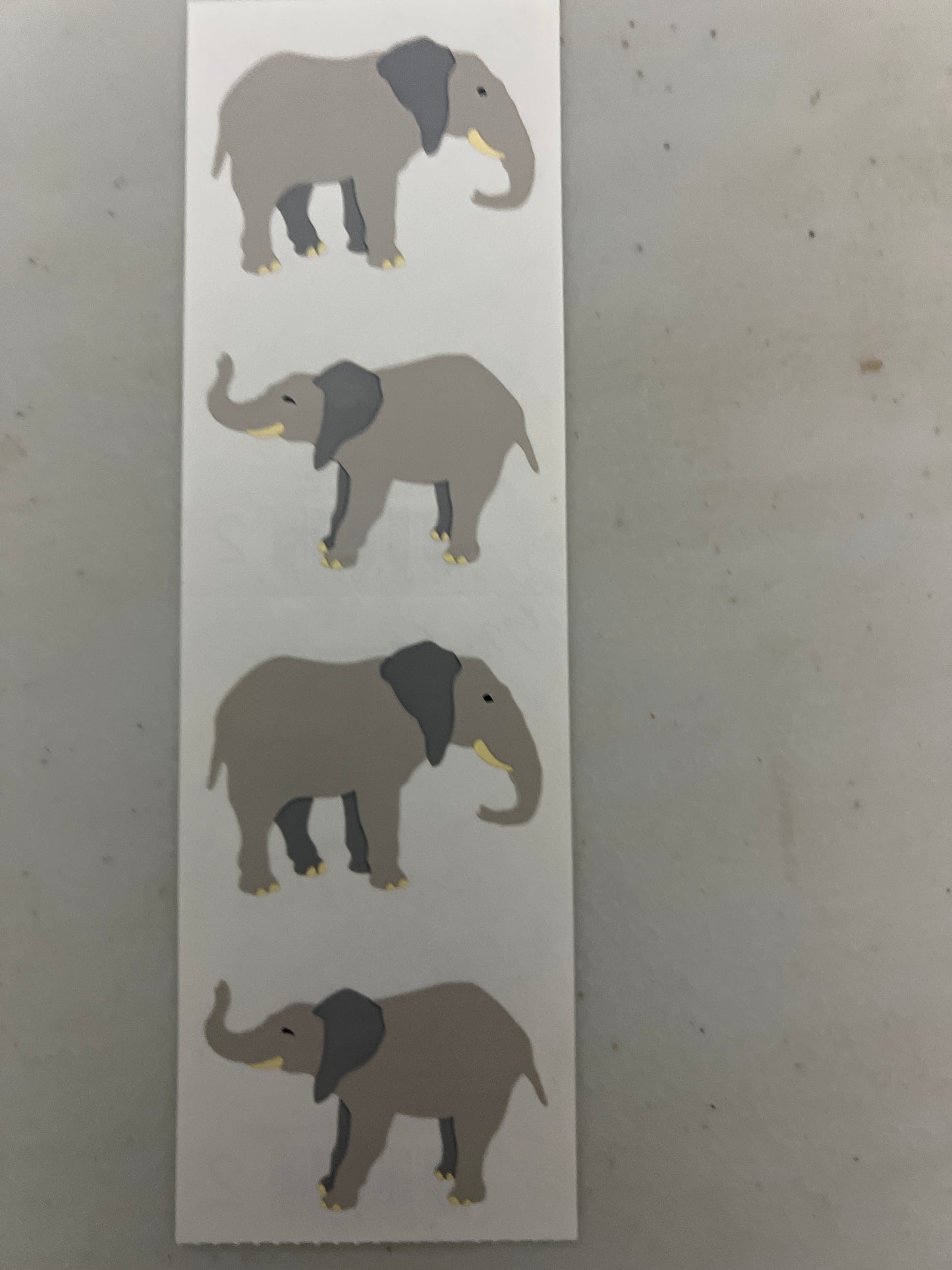 Mrs. Grossman’s Stickers Animals Large Elephant New