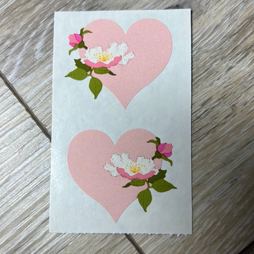 Mrs. Grossman’s Stickers Hearts Floral Hearts 1/2 Sheet