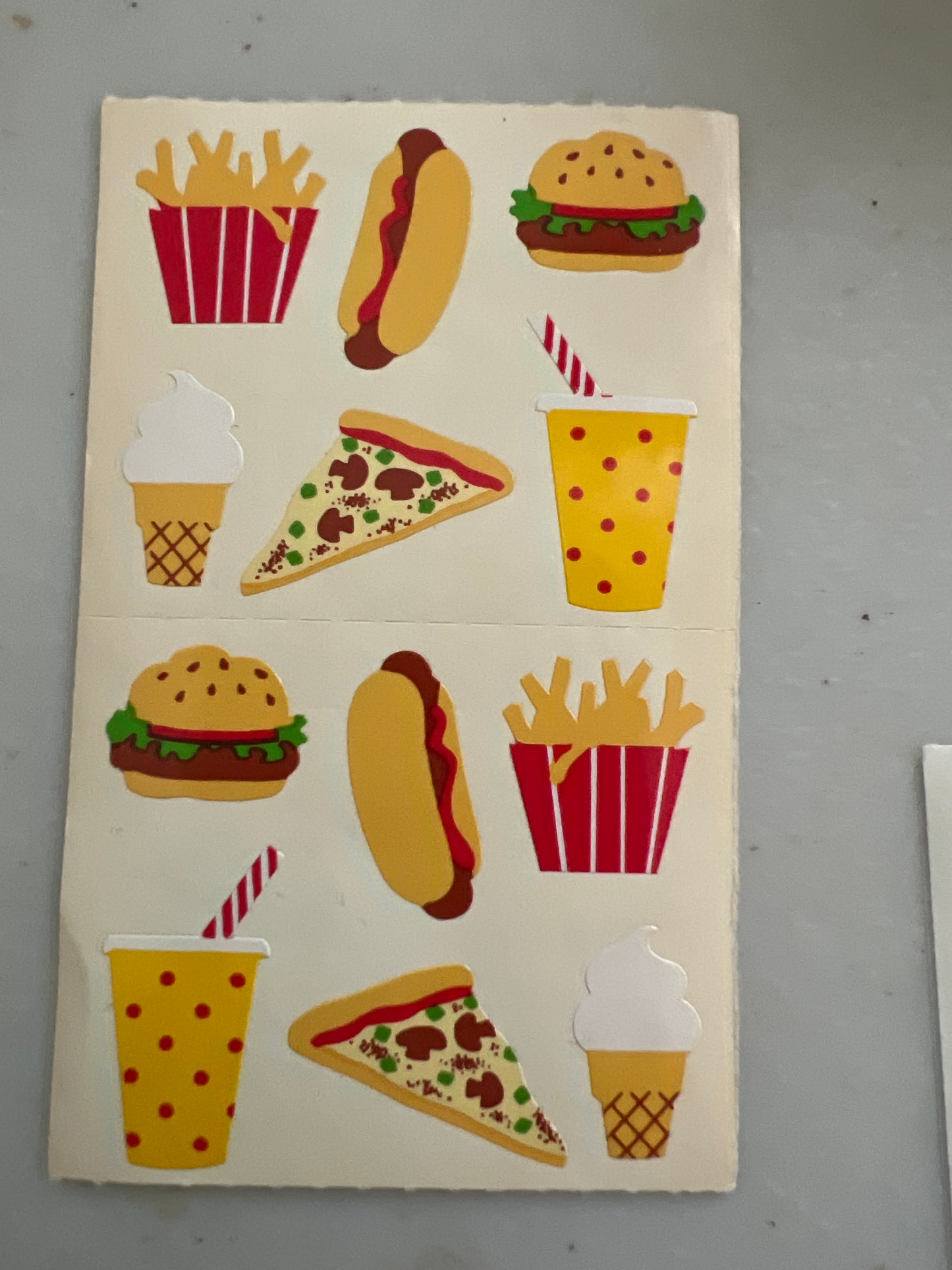 Mrs. Grossman’s Stickers Food Fast Food 1/2 Sheet