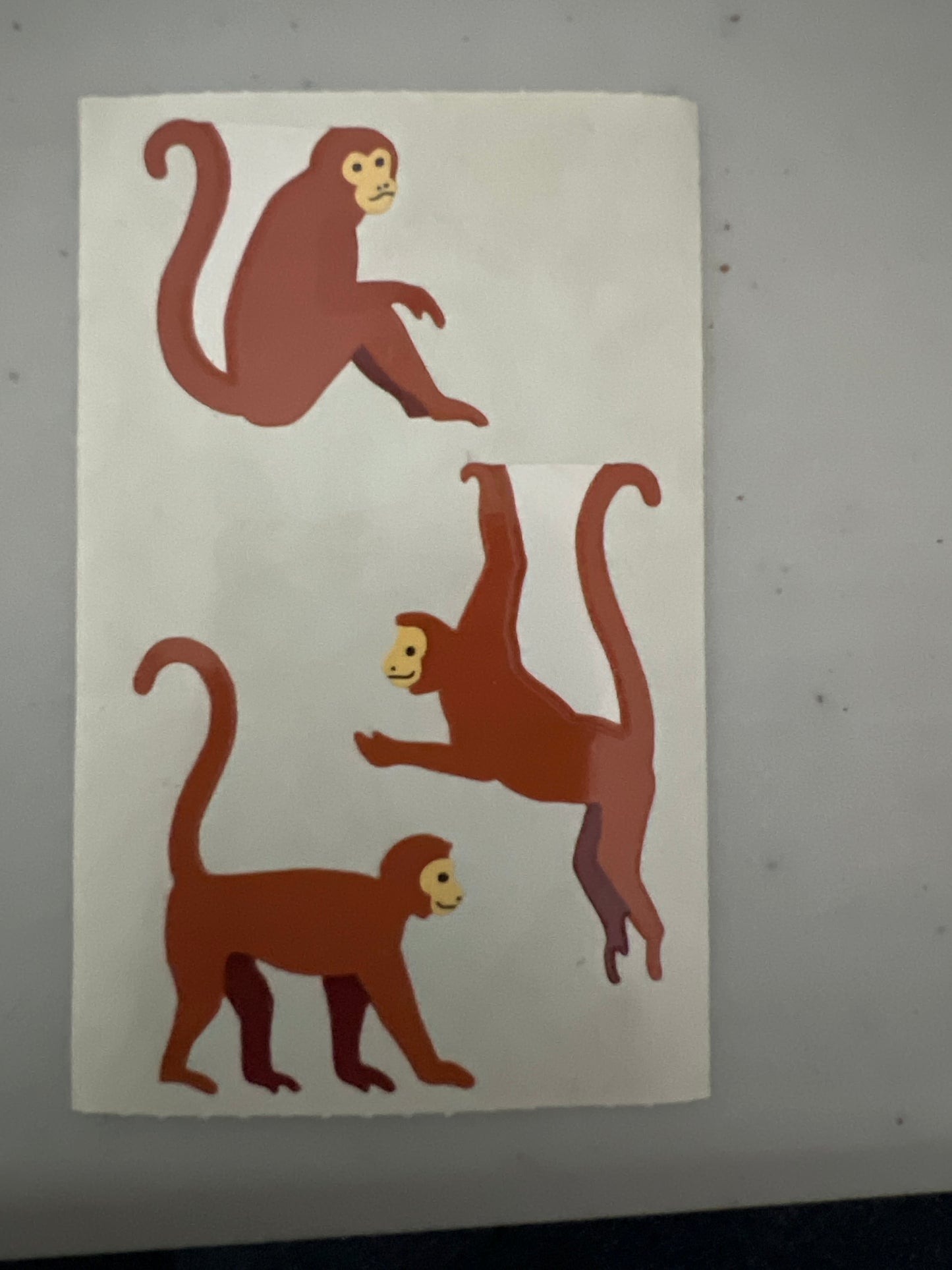 Mrs. Grossman’s Stickers Animals Monkeys 1/2 Sheet